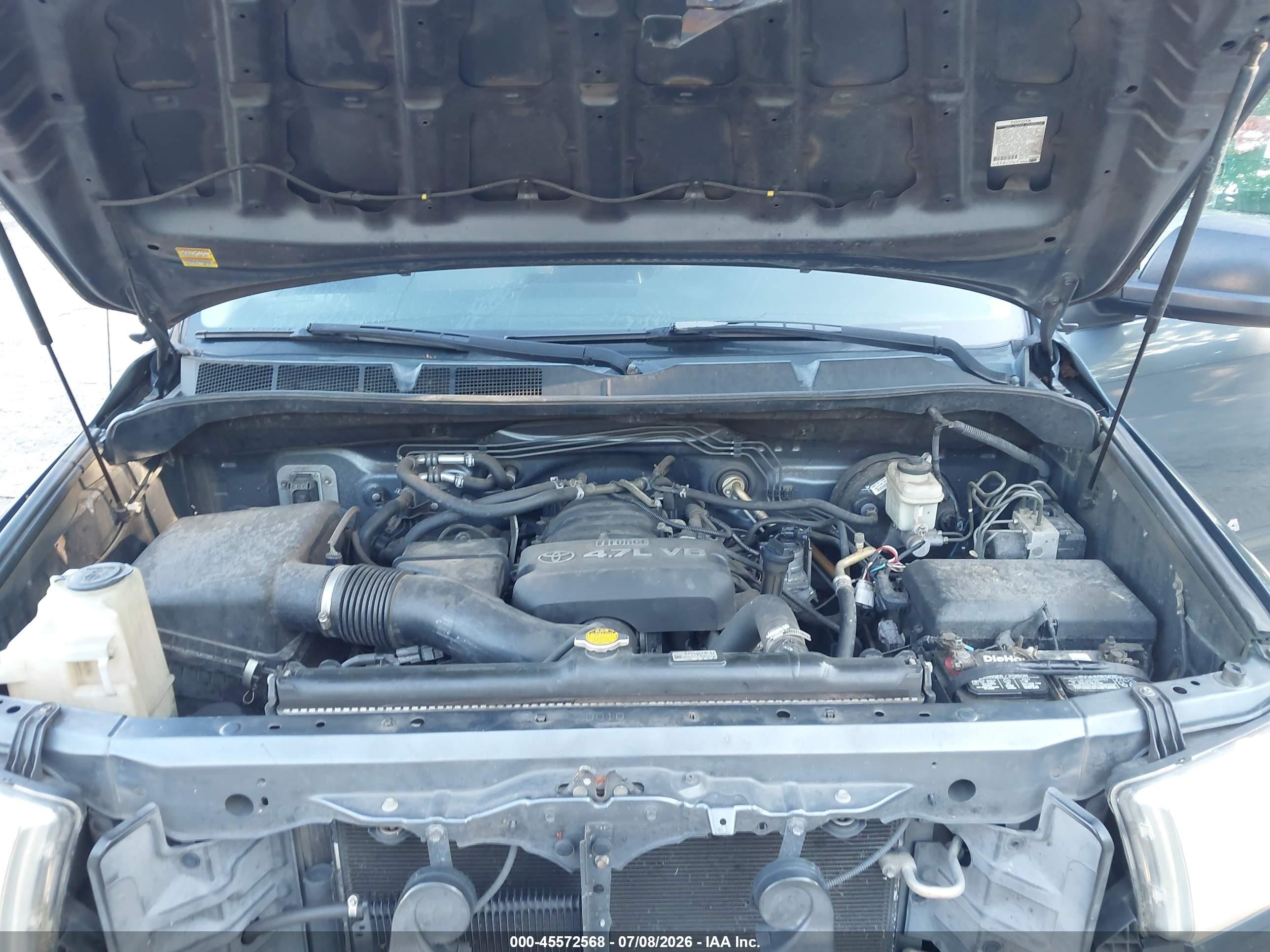 2008 Toyota Tundra Base 4.7l V8 Blue vin: 5TFRT541X8X026591