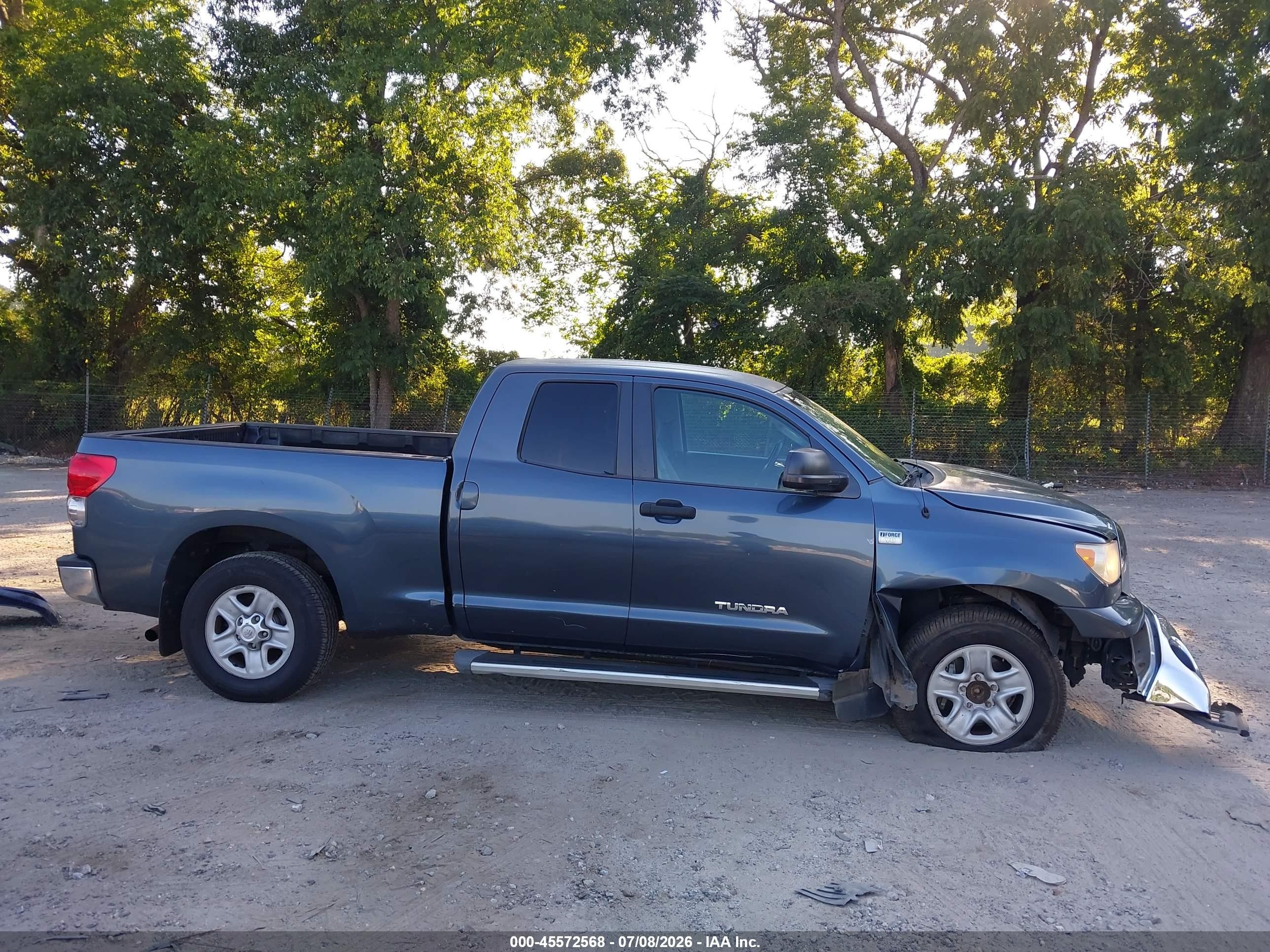 2008 Toyota Tundra Base 4.7l V8 Blue vin: 5TFRT541X8X026591
