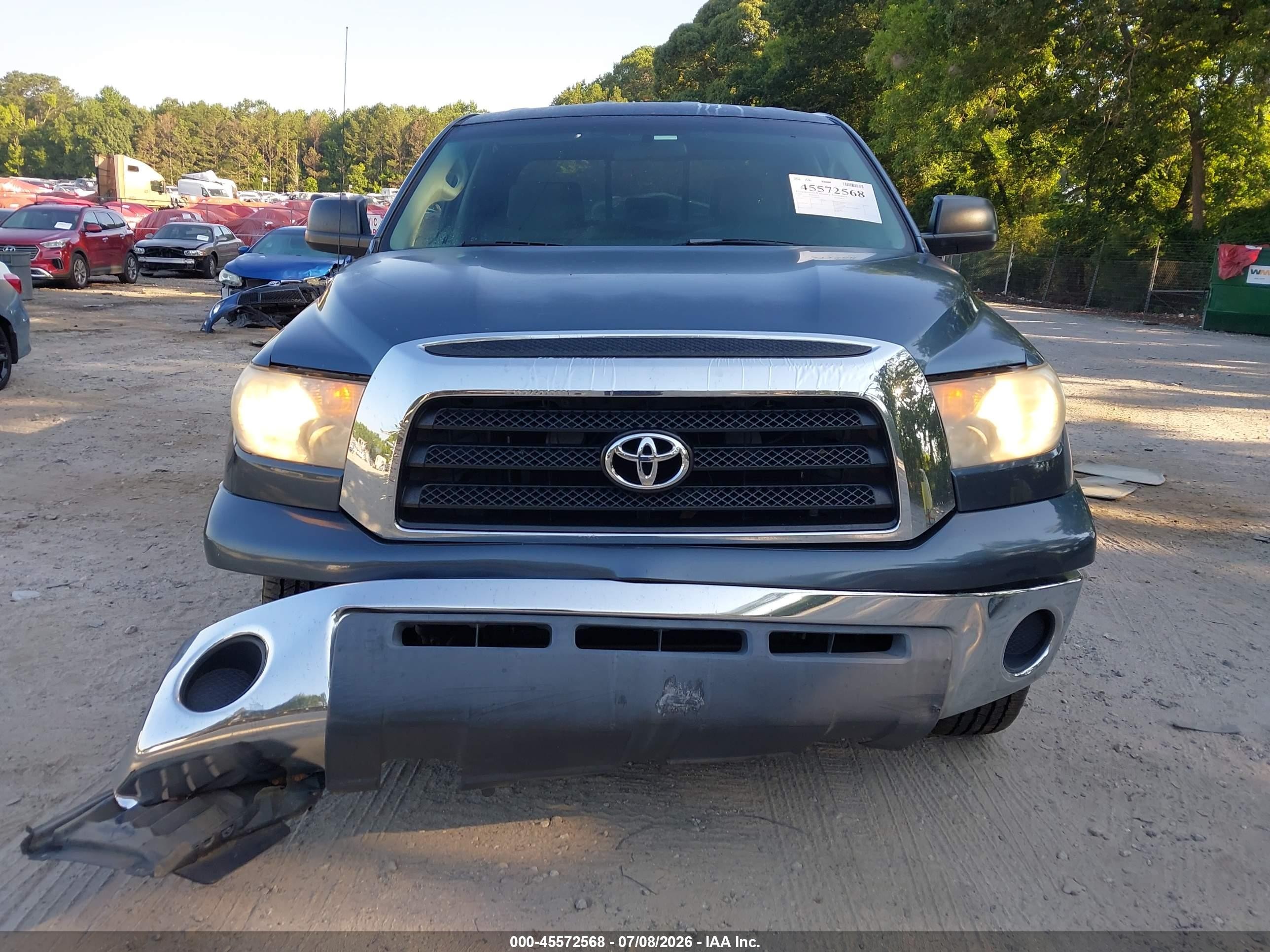 2008 Toyota Tundra Base 4.7l V8 Blue vin: 5TFRT541X8X026591