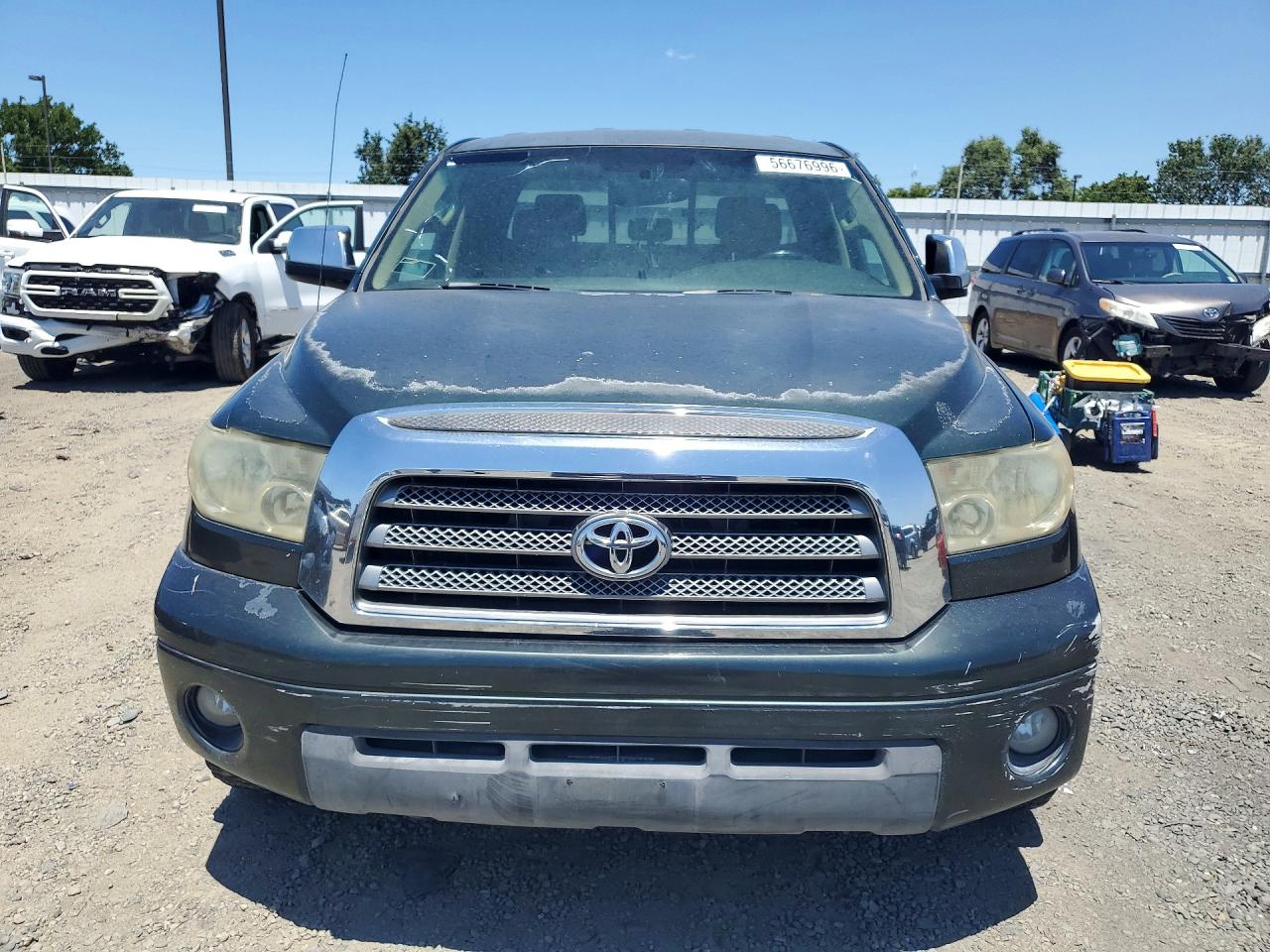 2007 Toyota Tundra Double Cab Limited Зеленый vin: 5TFRT58107X008254