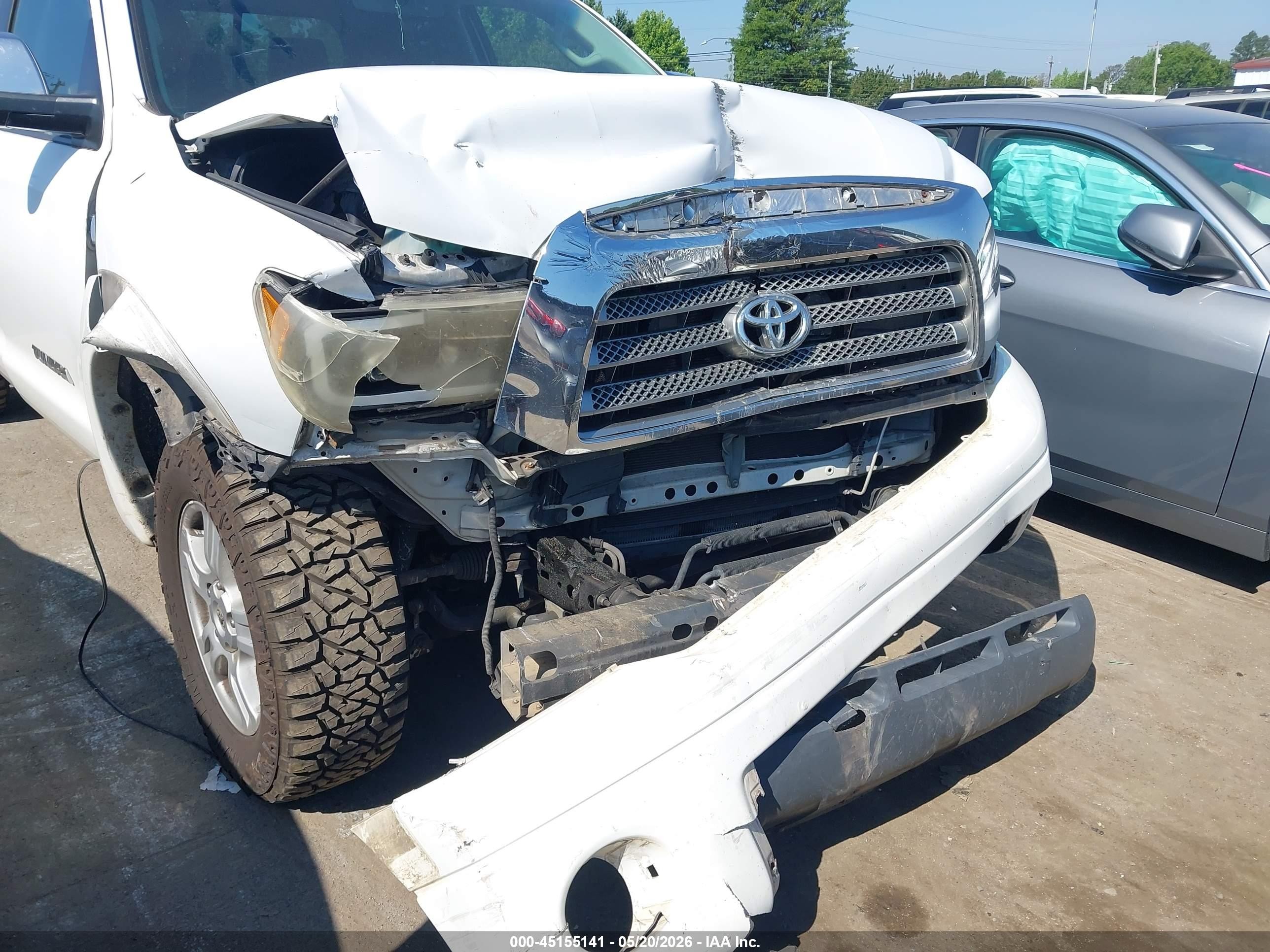 2007 Toyota Tundra Limited 4.7l V8 White vin: 5TFRT58167X012034