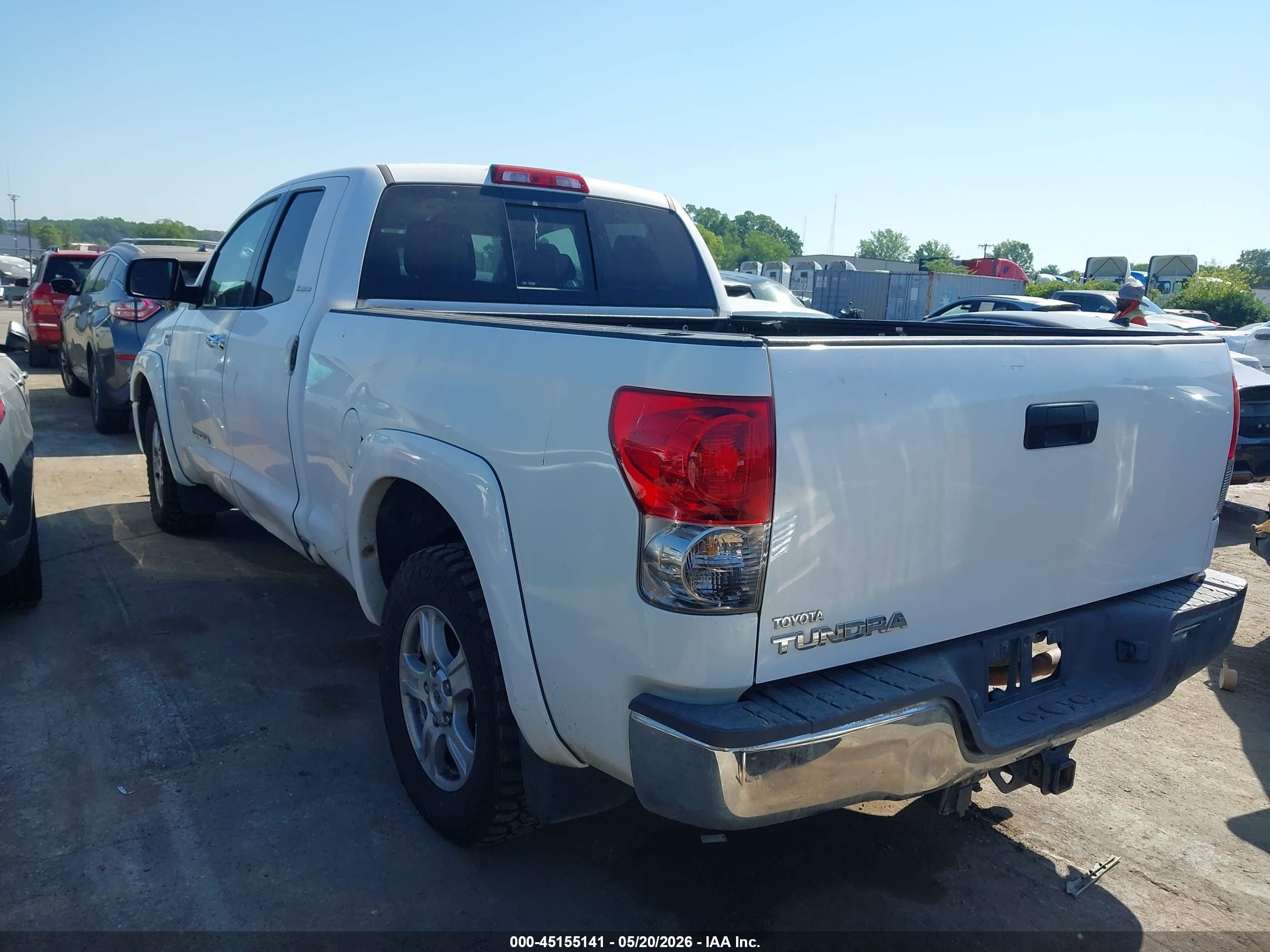 2007 Toyota Tundra Limited 4.7l V8 White vin: 5TFRT58167X012034