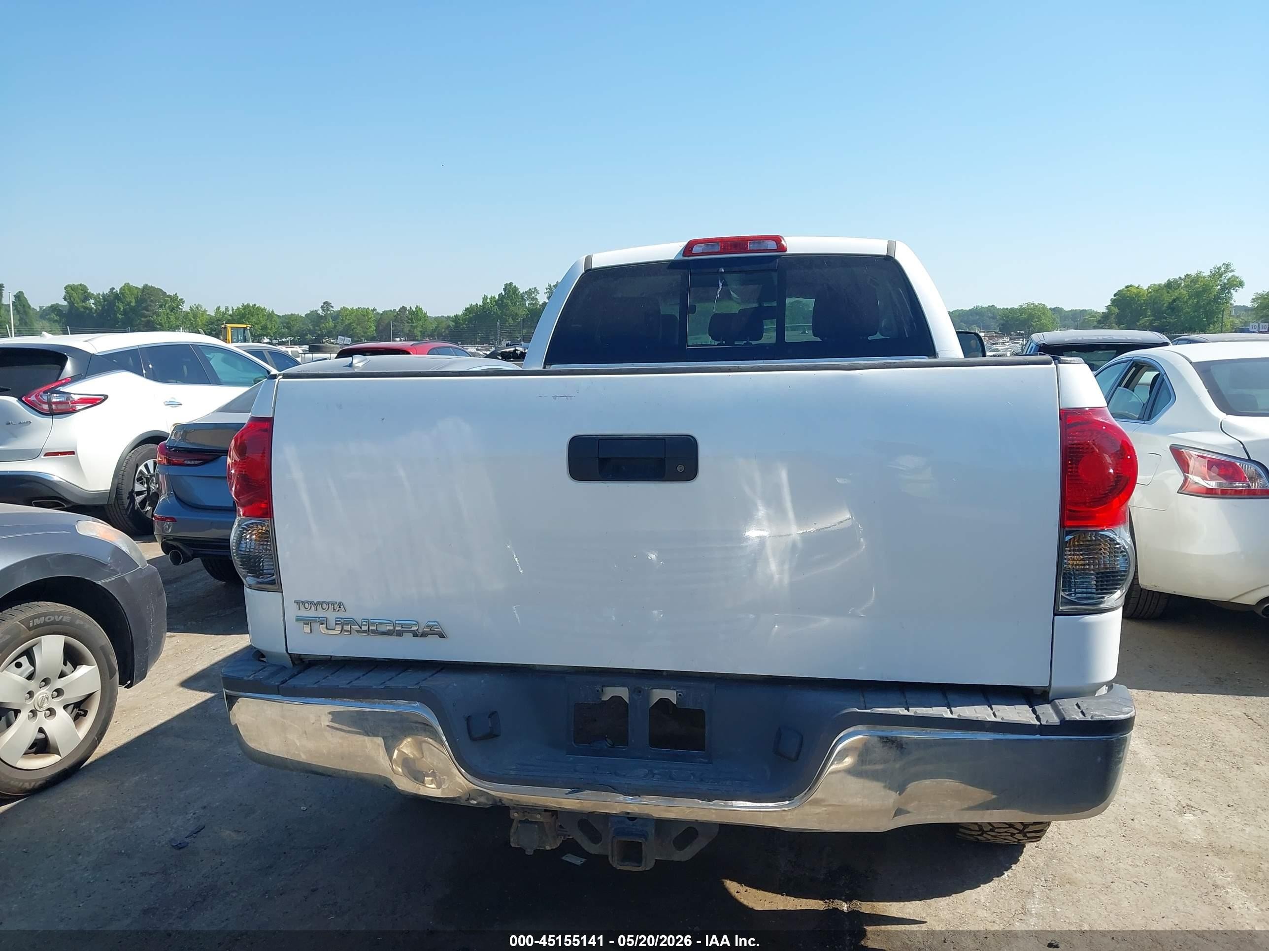 2007 Toyota Tundra Limited 4.7l V8 White vin: 5TFRT58167X012034