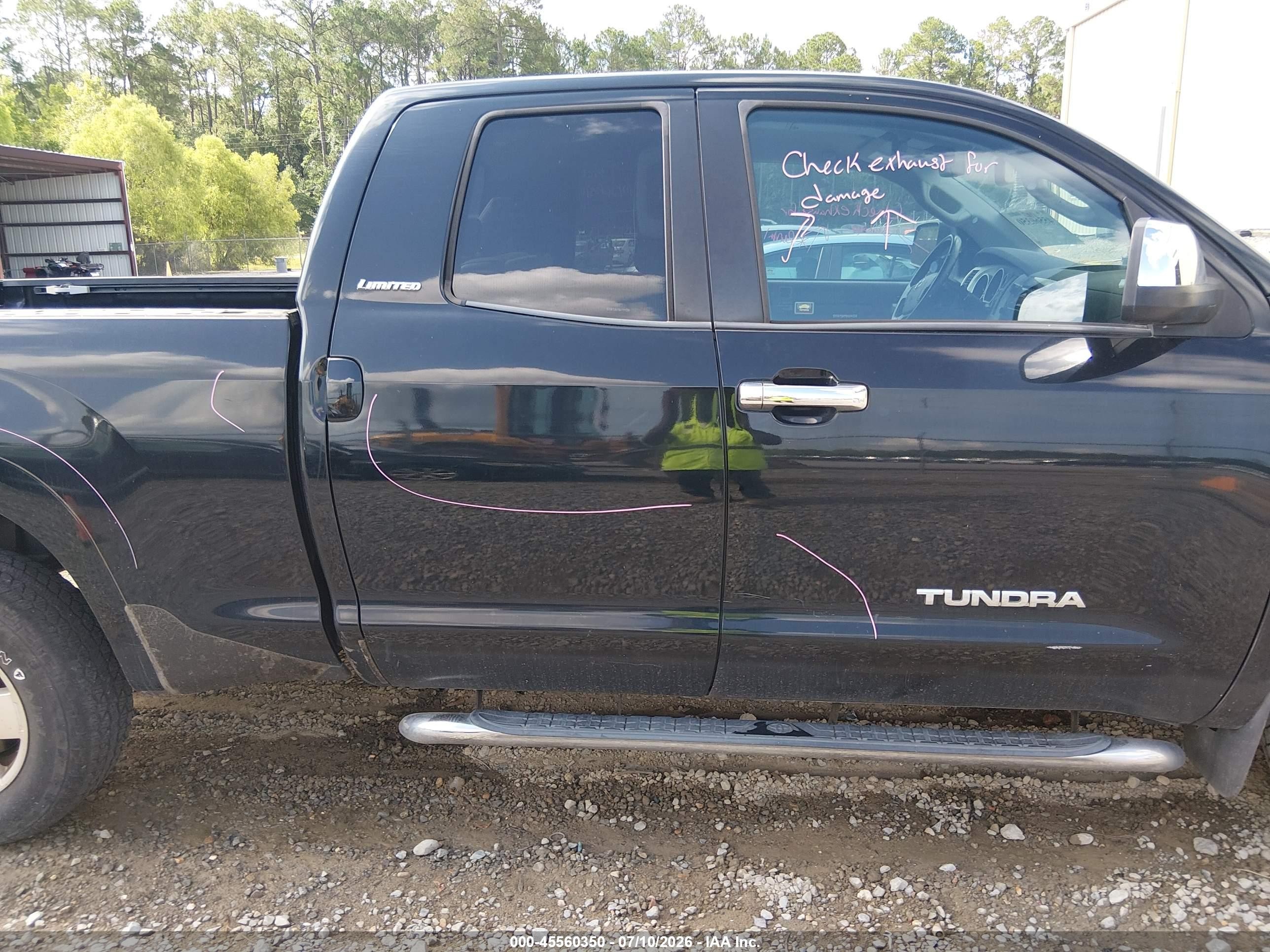 2008 Toyota Tundra Limited 4.7l V8 Black vin: 5TFRT58178X019320