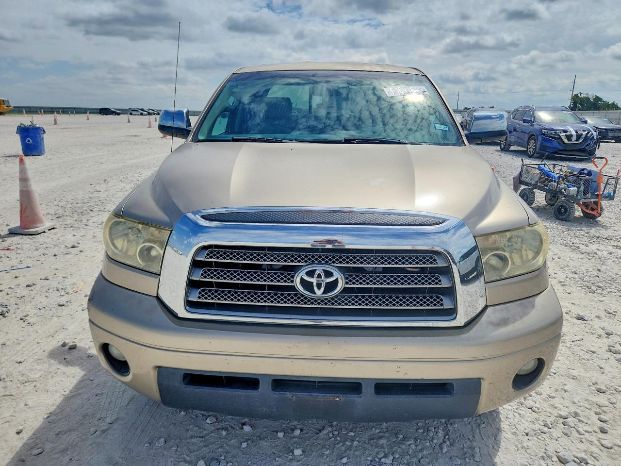 2007 Toyota Tundra Limited Tan vin: 5TFRT58187X003139