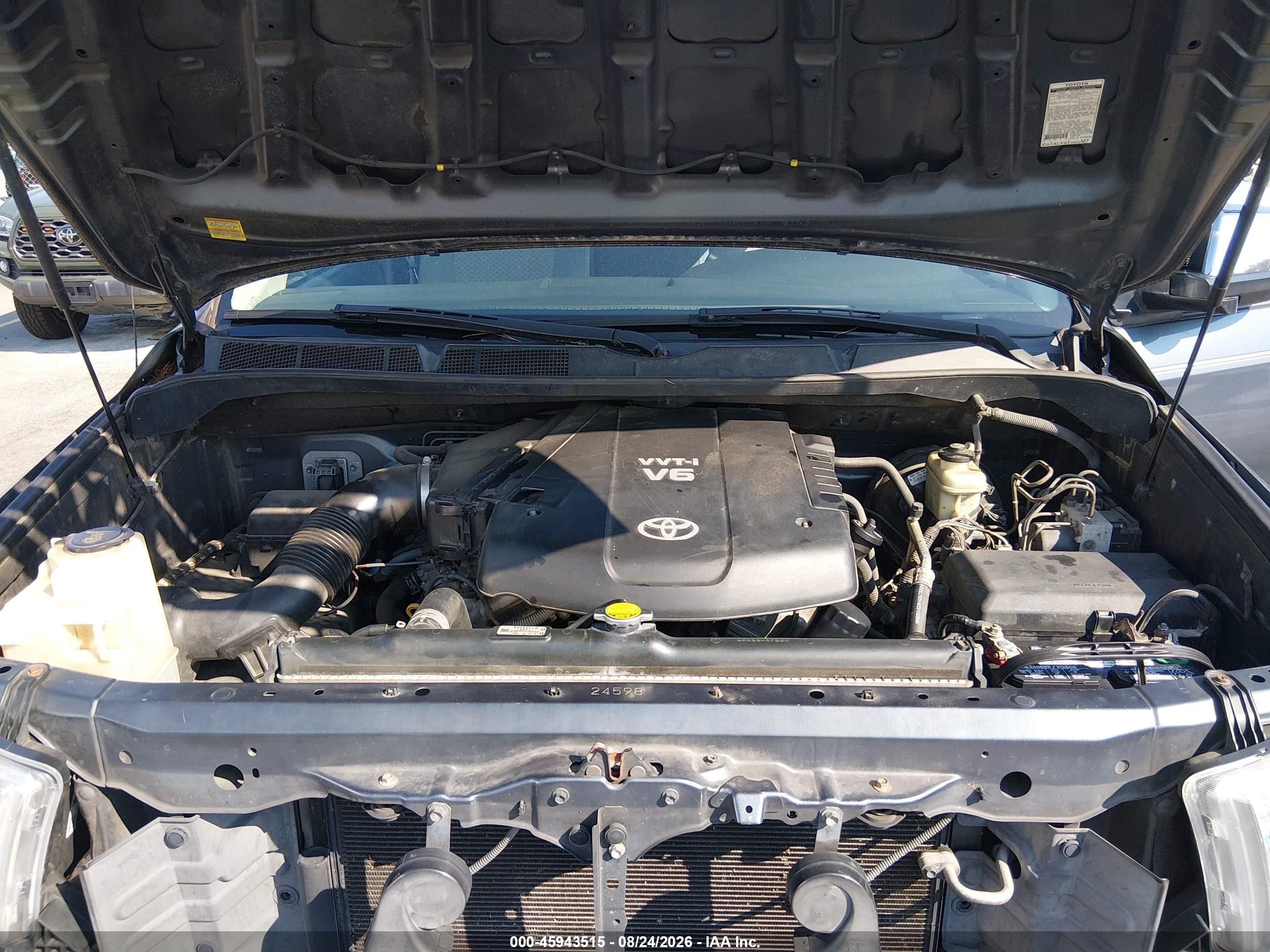 2008 Toyota Tundra Base V6 Gray vin: 5TFRU54108X008288