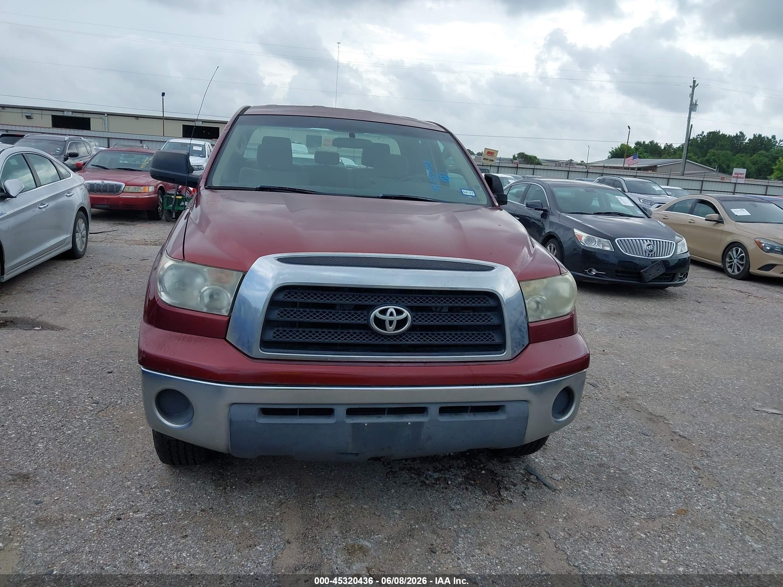 2009 Toyota Tundra Grade V6 Красный vin: 5TFRU54109X017560