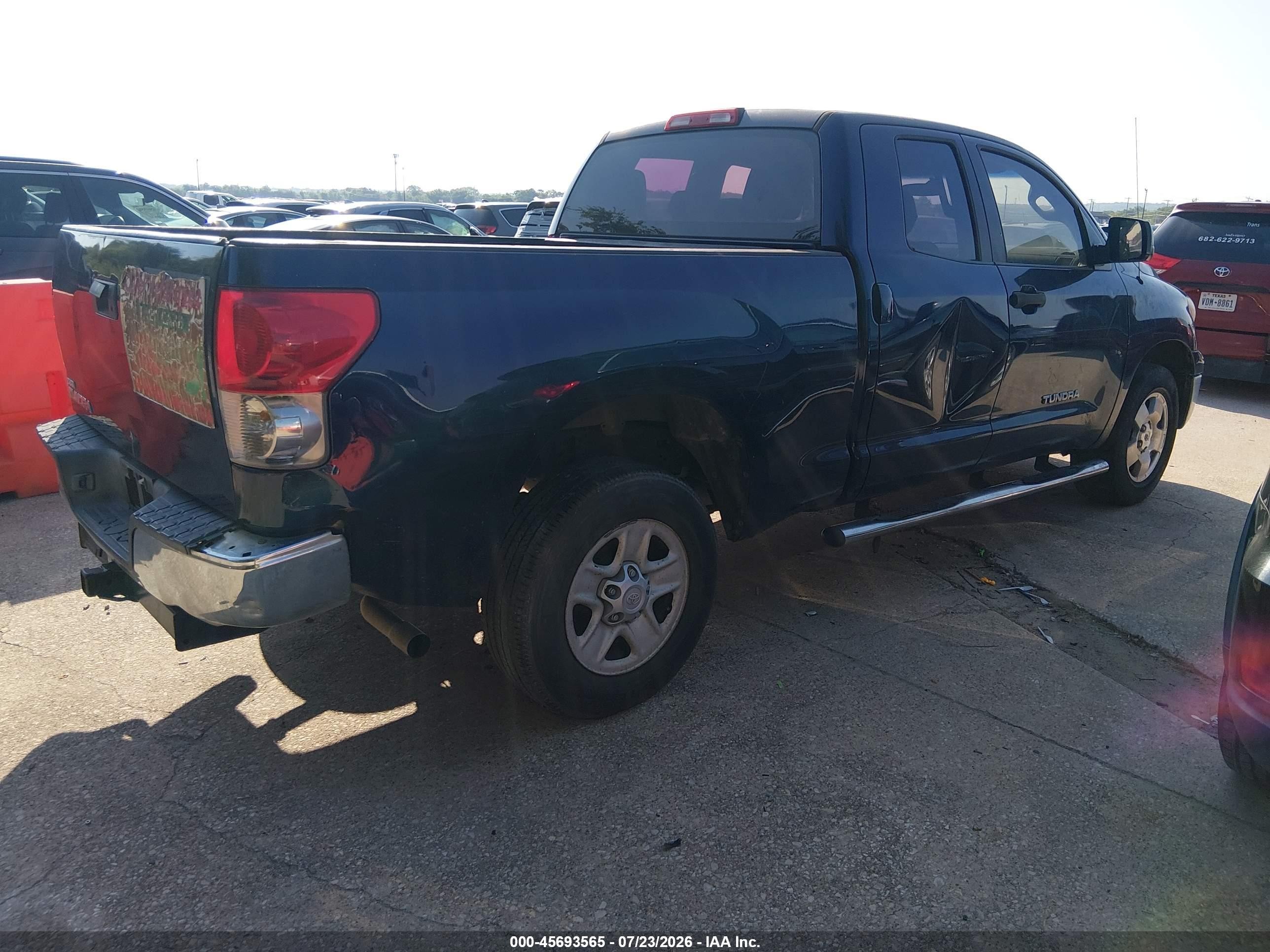 2008 Toyota Tundra Base V6 Blue vin: 5TFRU54138X015543