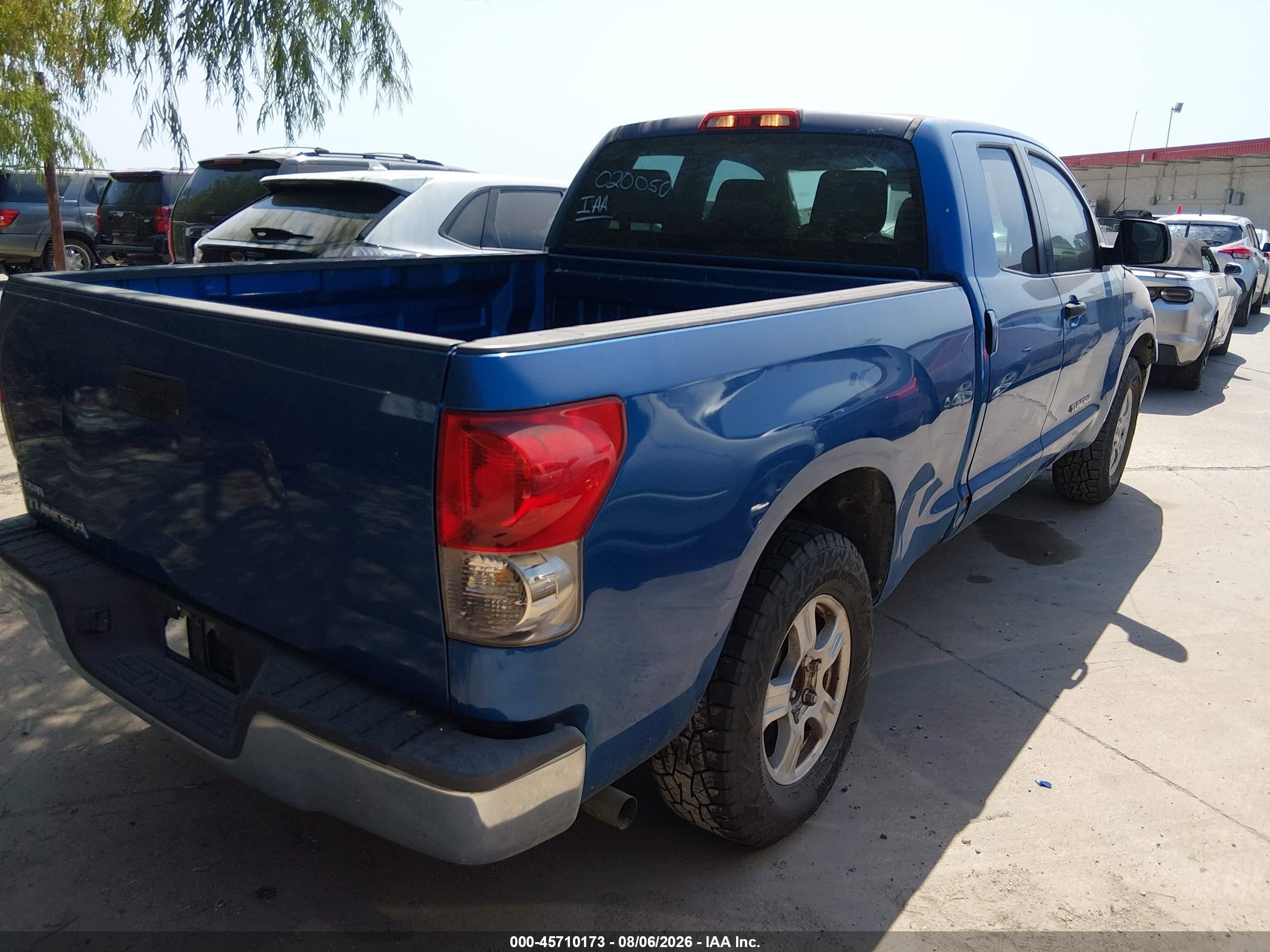 2009 Toyota Tundra Grade V6 Blue vin: 5TFRU54139X020050