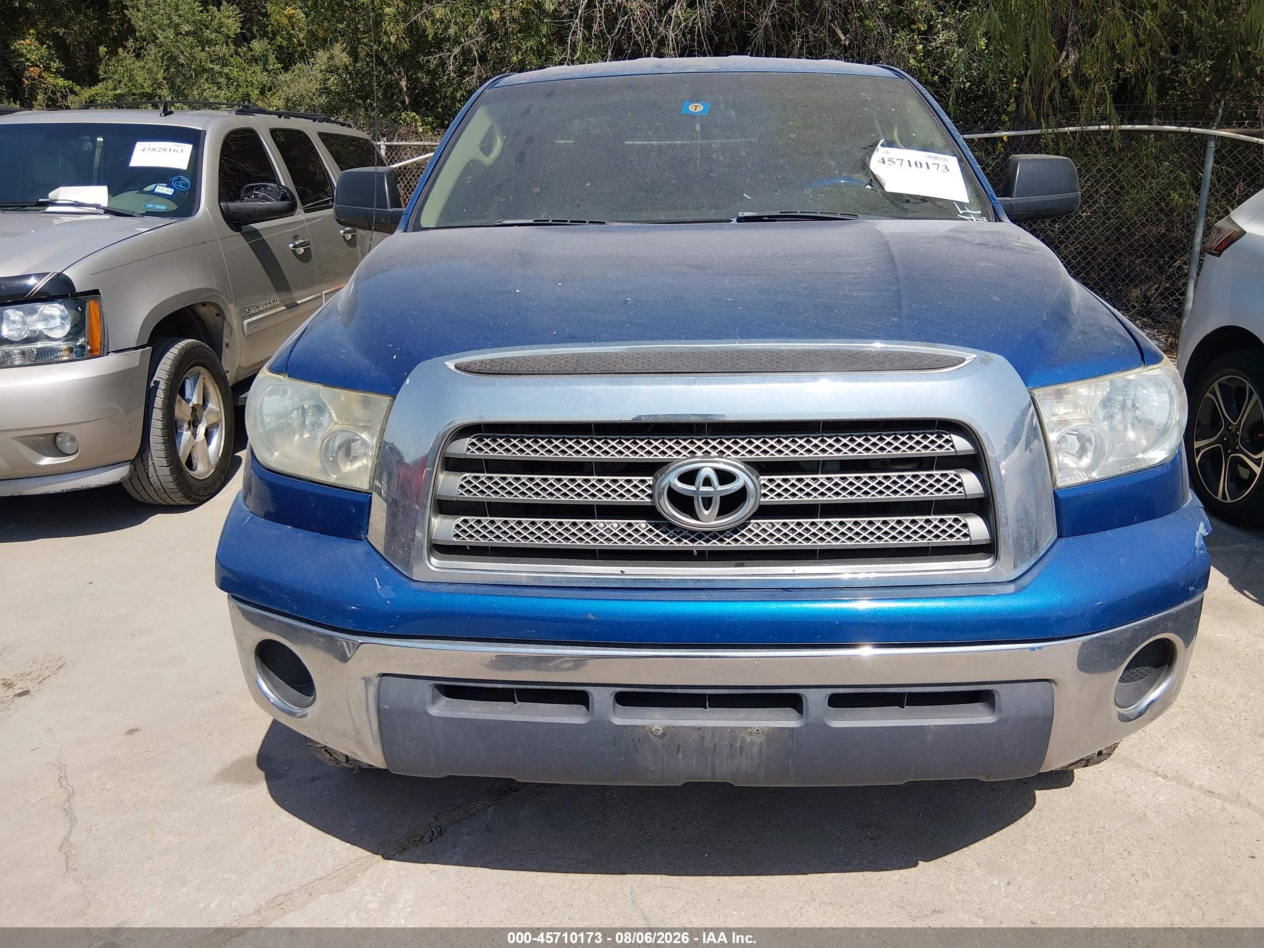 2009 Toyota Tundra Grade V6 Blue vin: 5TFRU54139X020050