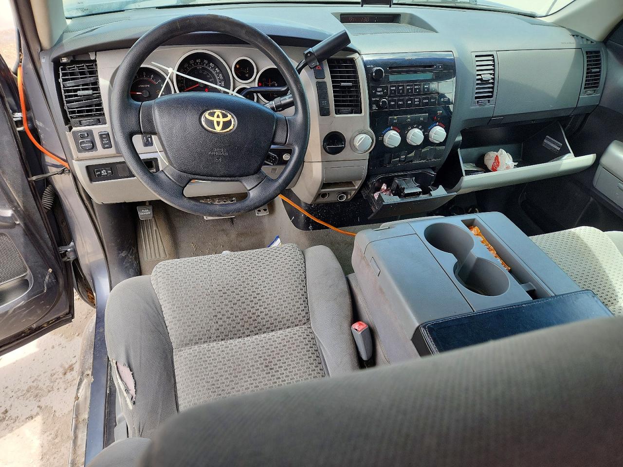 2007 Toyota Tundra Double Cab Sr5 Gray vin: 5TFRU54147X005859