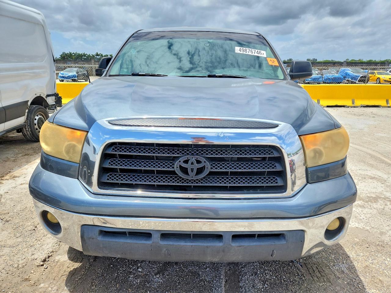 2007 Toyota Tundra Double Cab Sr5 Gray vin: 5TFRU54147X005859