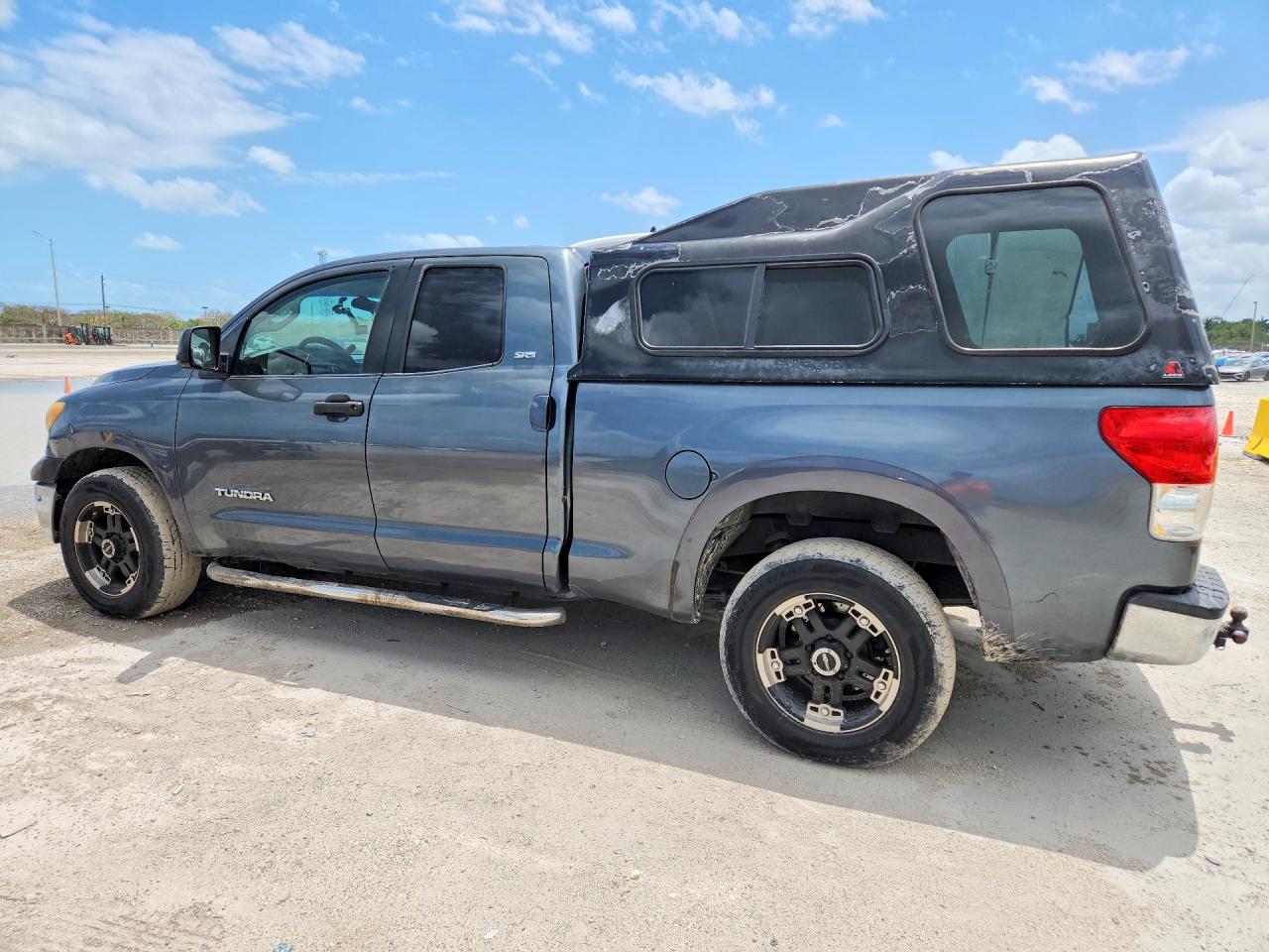 2007 Toyota Tundra Double Cab Sr5 Gray vin: 5TFRU54147X005859