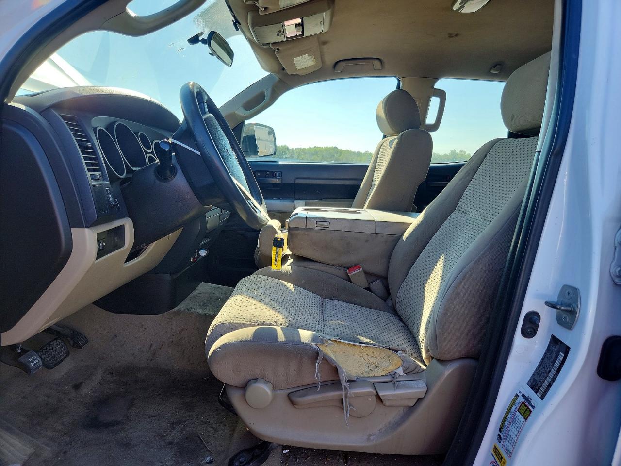 2008 Toyota Tundra Grade White vin: 5TFRU54148X010402