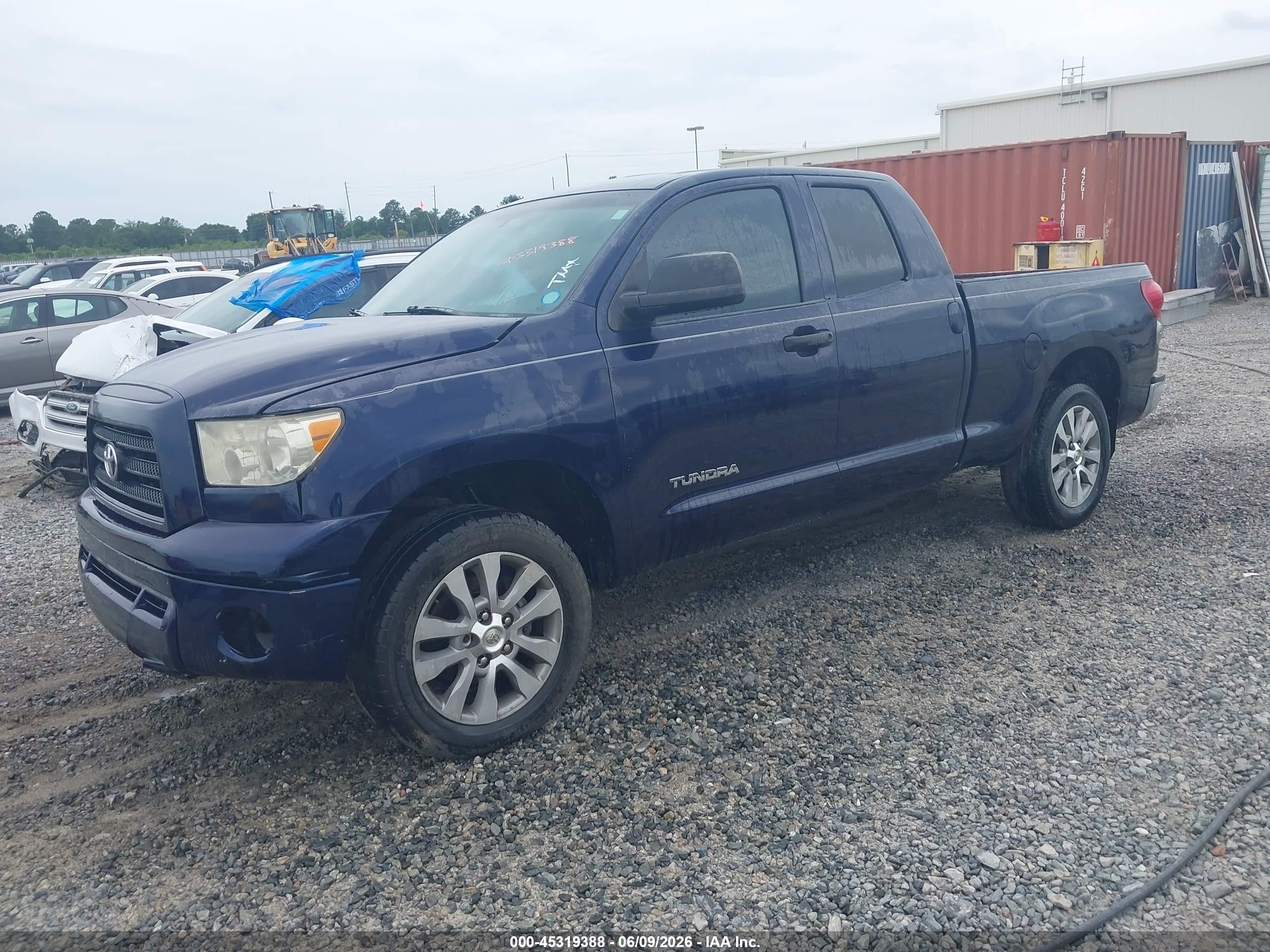 2008 Toyota Tundra Base V6 Blue vin: 5TFRU54188X015246