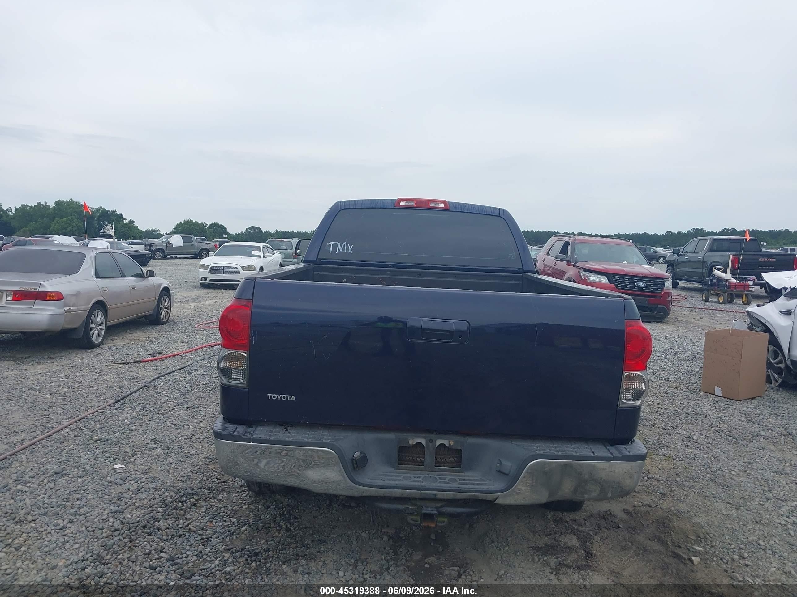 2008 Toyota Tundra Base V6 Blue vin: 5TFRU54188X015246
