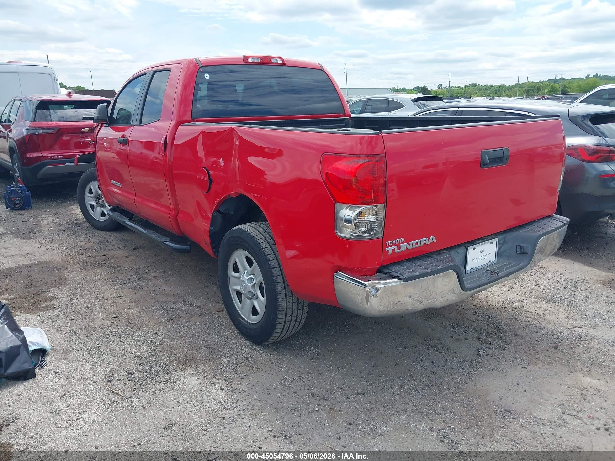 2009 Toyota Tundra Grade V6 Red vin: 5TFRU54199X020179