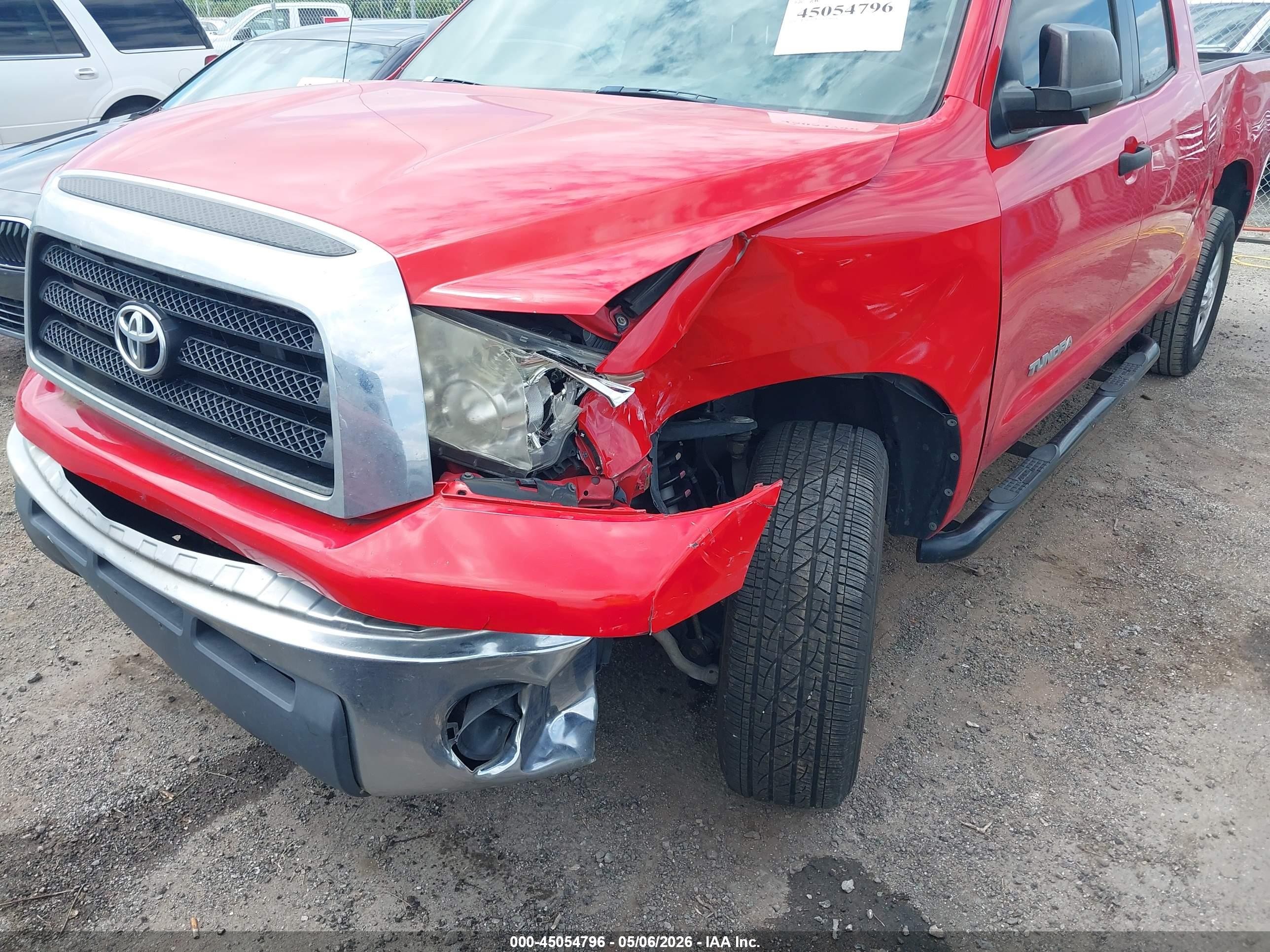 2009 Toyota Tundra Grade V6 Red vin: 5TFRU54199X020179