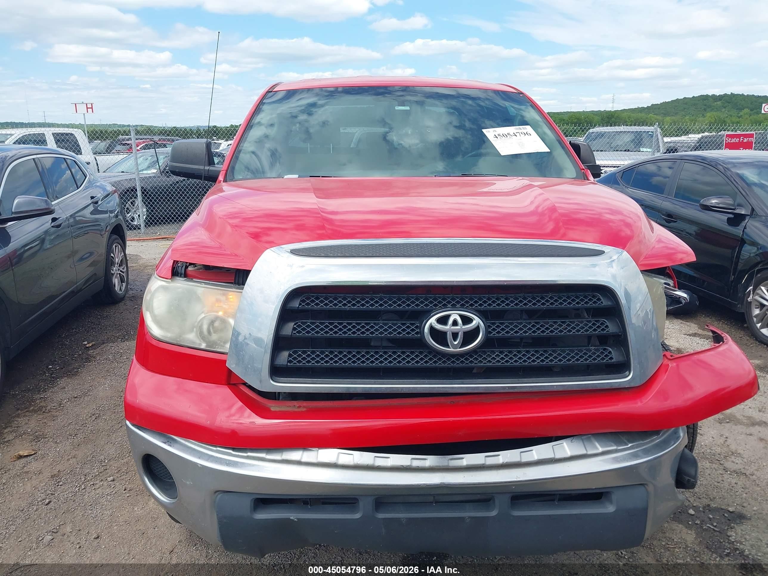 2009 Toyota Tundra Grade V6 Red vin: 5TFRU54199X020179