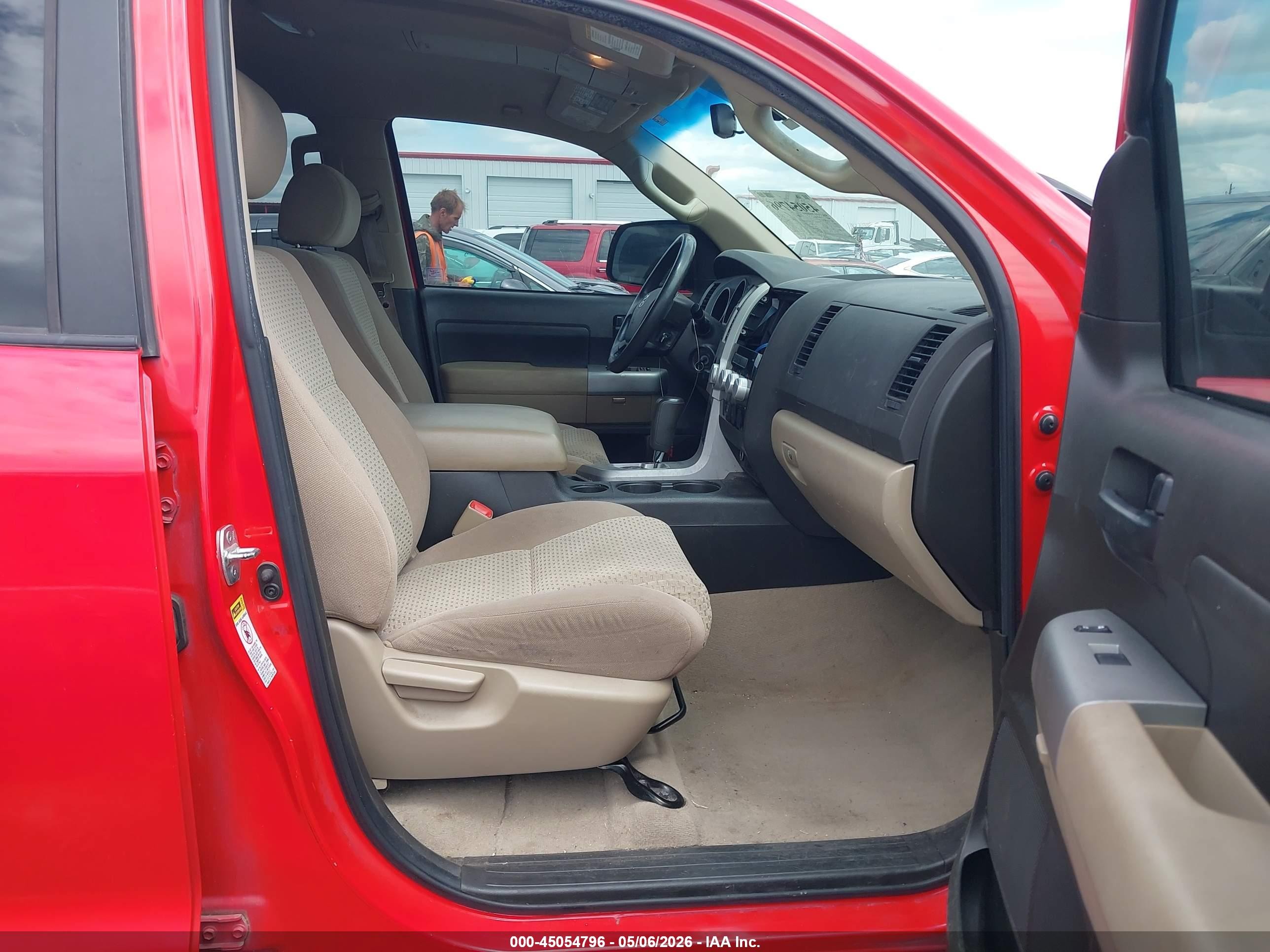 2009 Toyota Tundra Grade V6 Red vin: 5TFRU54199X020179