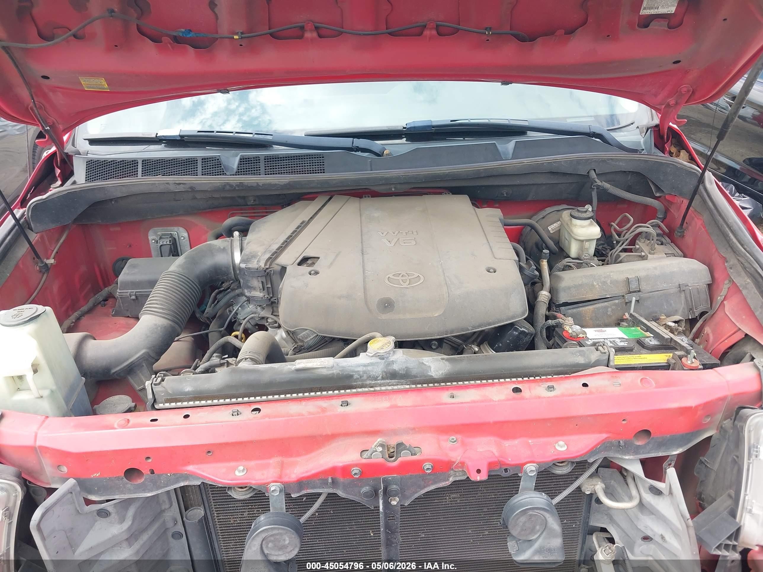 2009 Toyota Tundra Grade V6 Red vin: 5TFRU54199X020179