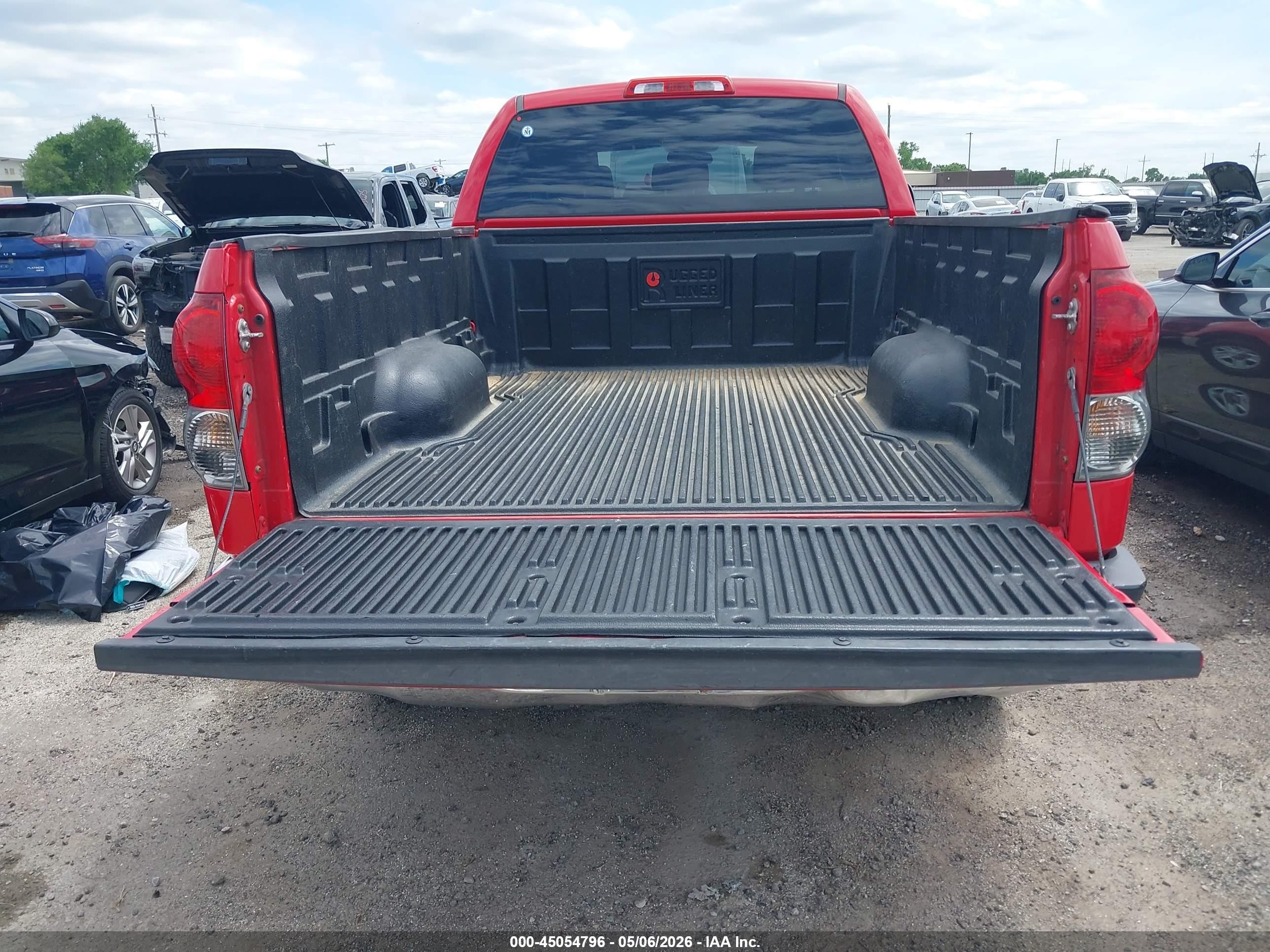 2009 Toyota Tundra Grade V6 Red vin: 5TFRU54199X020179
