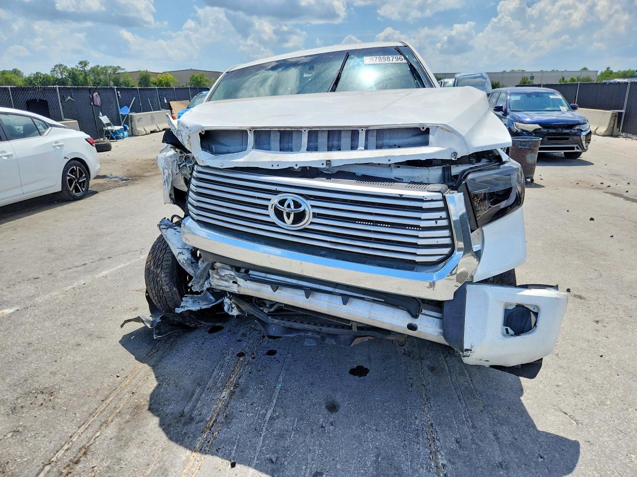 2014 Toyota Tundra Sr Белый vin: 5TFRU5F11EX032334