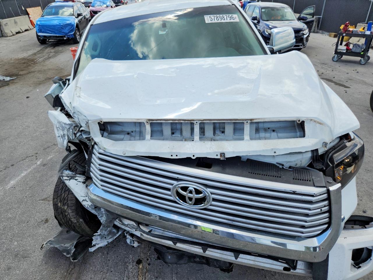 2014 Toyota Tundra Sr Белый vin: 5TFRU5F11EX032334