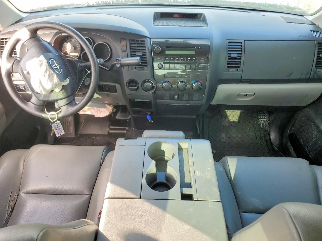 2013 Toyota Tundra Double Cab Sr5 White vin: 5TFRU5F12DX029778