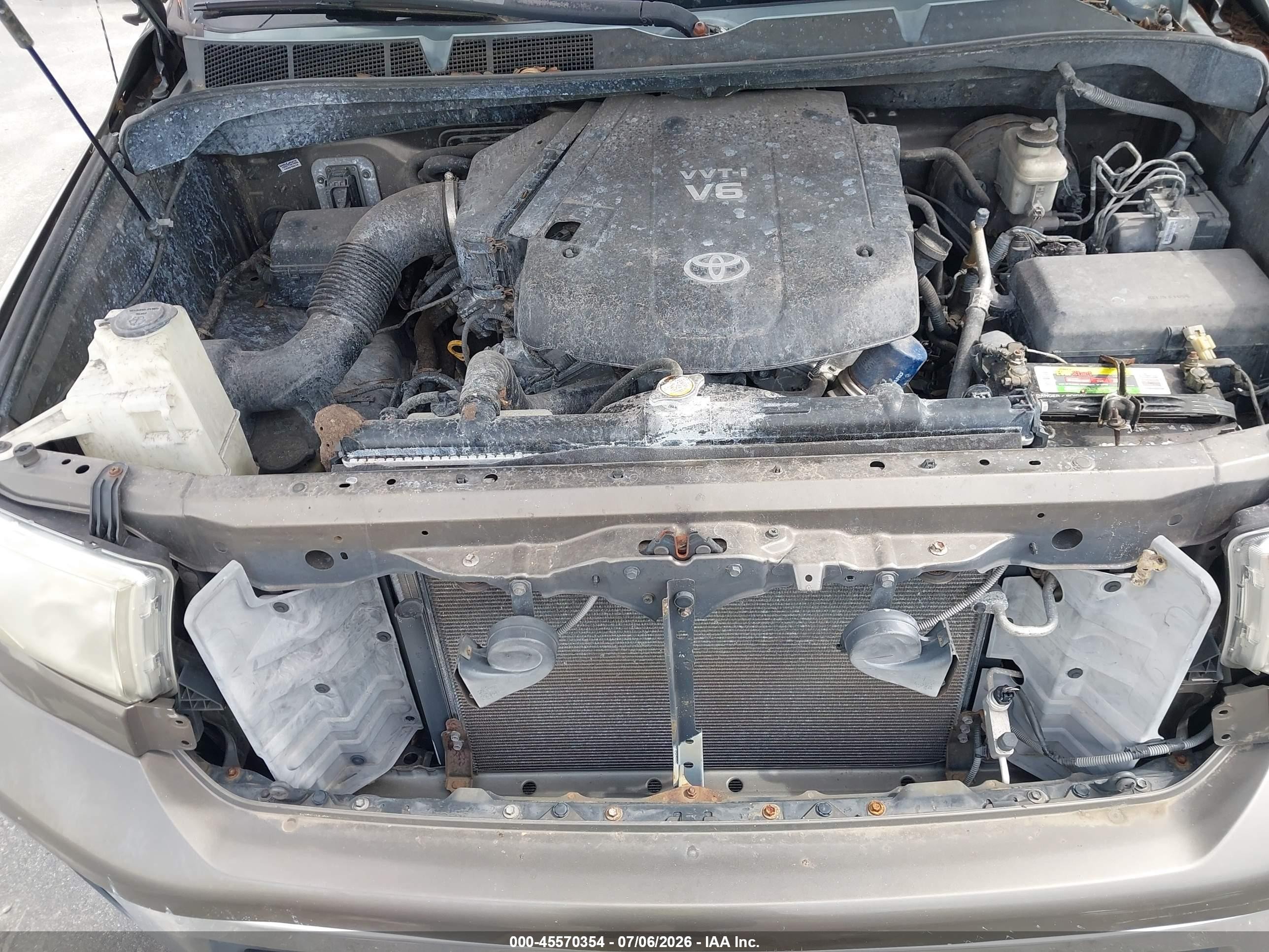 2010 Toyota Tundra Grade V6 Серый vin: 5TFRU5F13AX023564