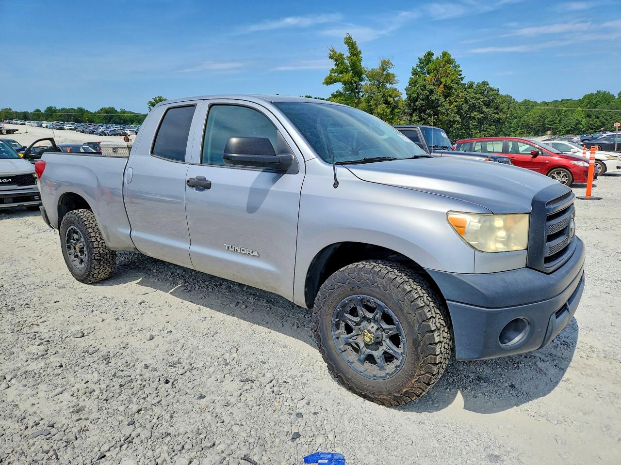 2012 Toyota Tundra Double Cab Sr5 Серебряный vin: 5TFRU5F13CX028198