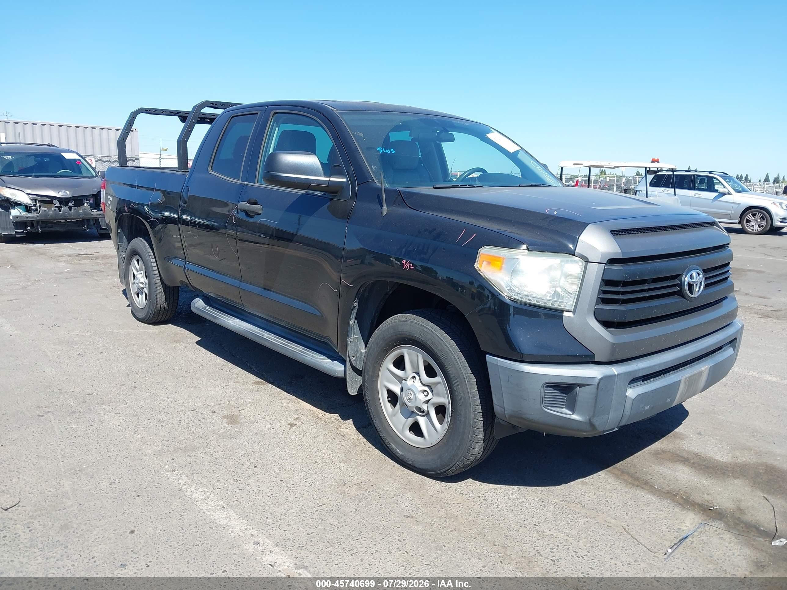 2014 Toyota Tundra Sr V6 Черный vin: 5TFRU5F13EX030732
