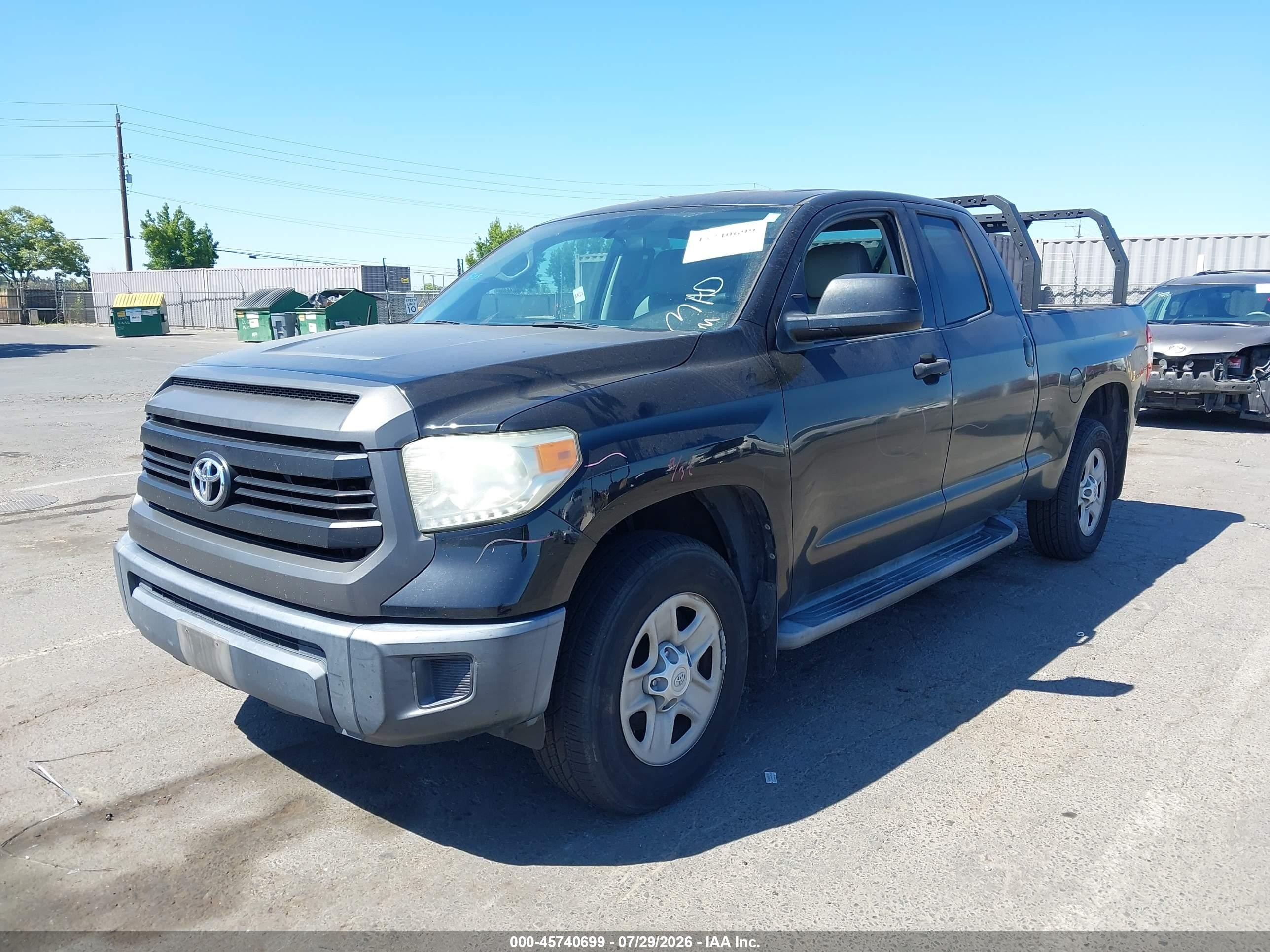 2014 Toyota Tundra Sr V6 Черный vin: 5TFRU5F13EX030732