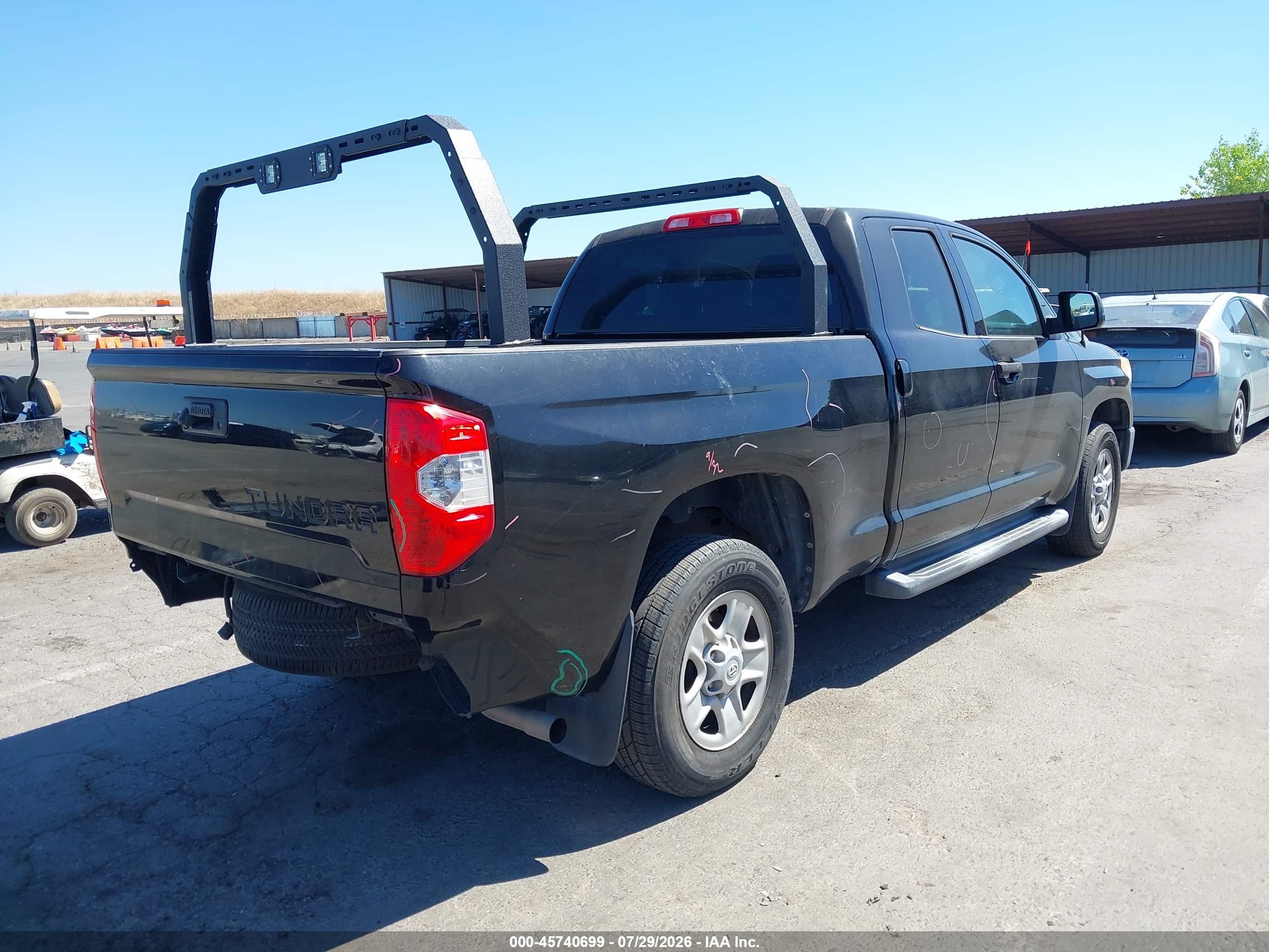 2014 Toyota Tundra Sr V6 Черный vin: 5TFRU5F13EX030732