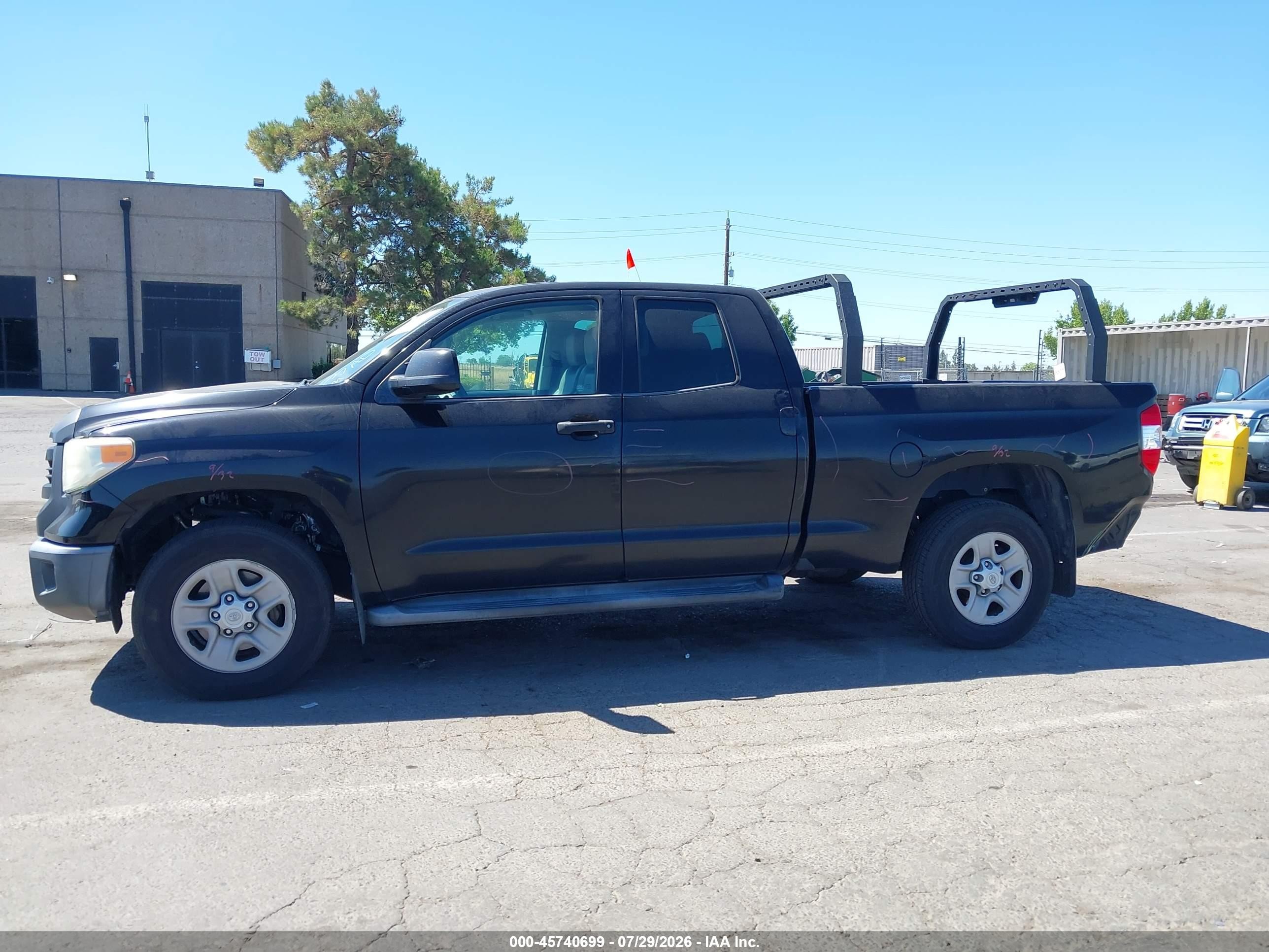 2014 Toyota Tundra Sr V6 Черный vin: 5TFRU5F13EX030732
