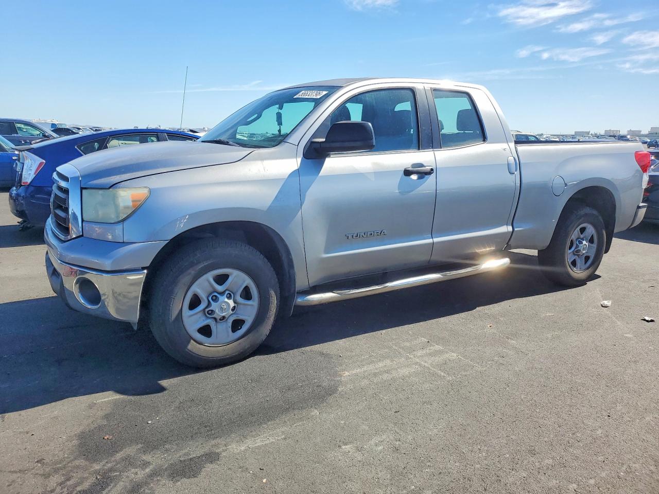 2010 Toyota Tundra Double Cab Sr5 Silver vin: 5TFRU5F14AX022990