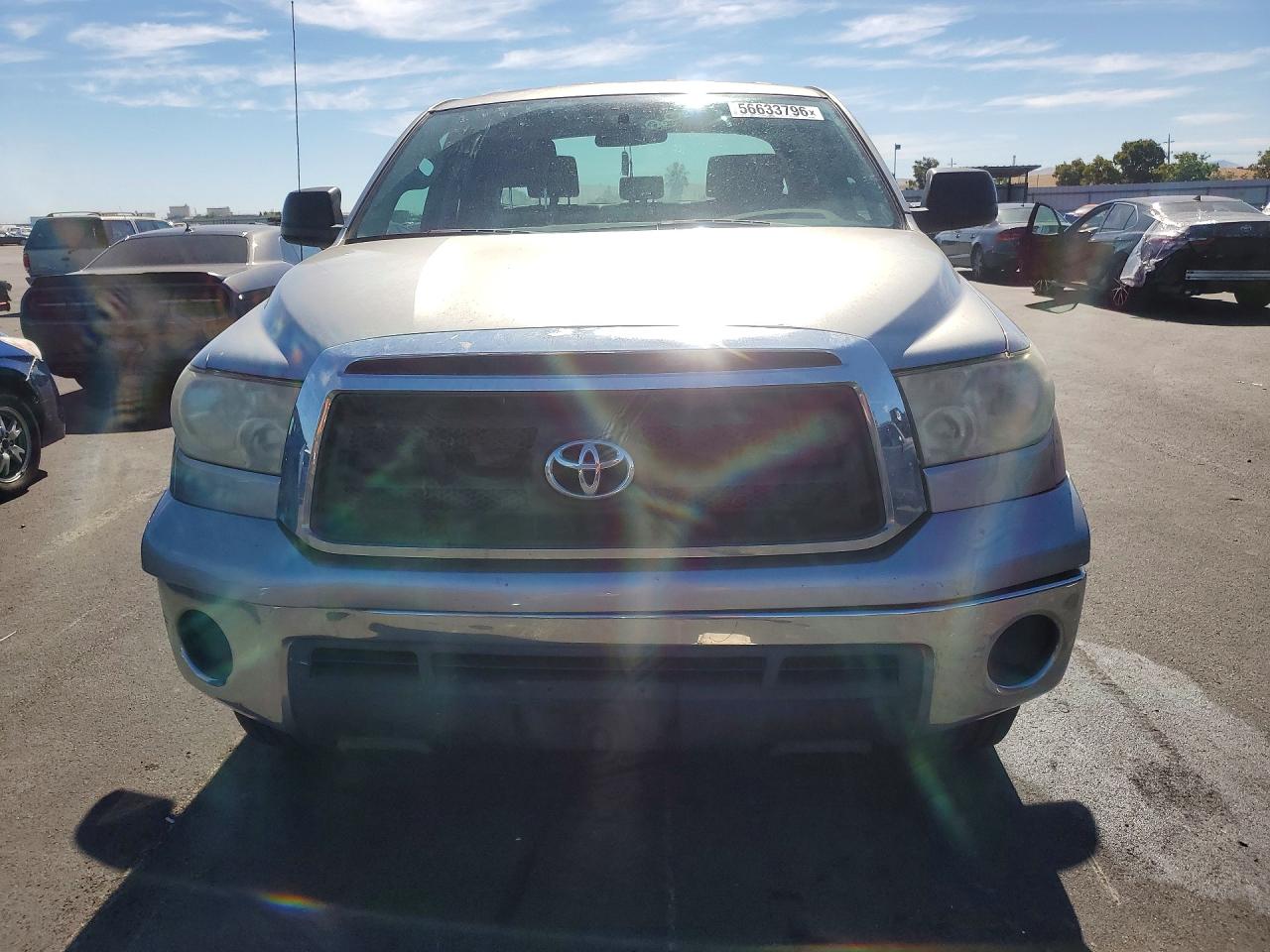 2010 Toyota Tundra Double Cab Sr5 Silver vin: 5TFRU5F14AX022990