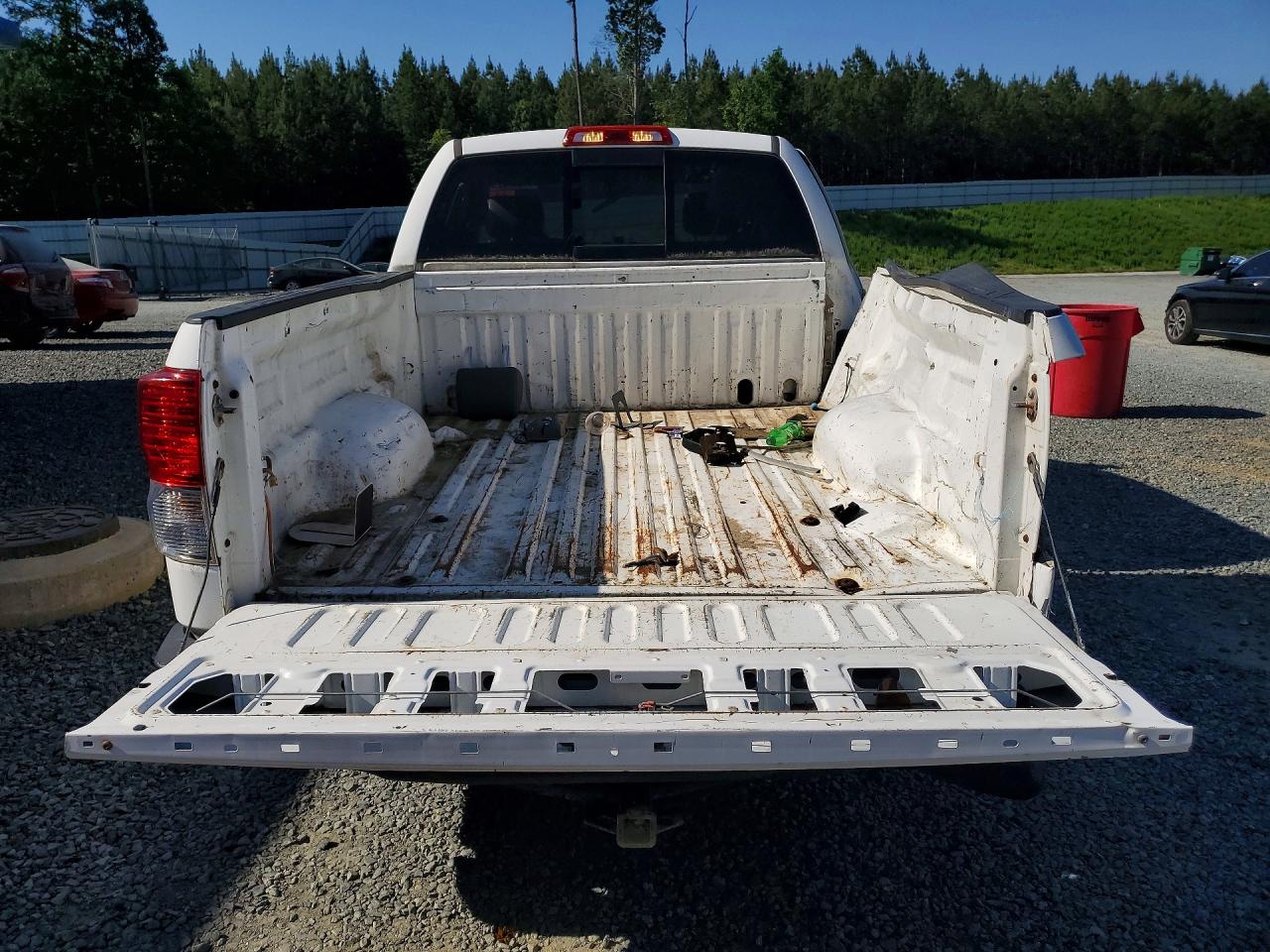 2010 Toyota Tundra Double Cab Sr5 White vin: 5TFRU5F15AX023632