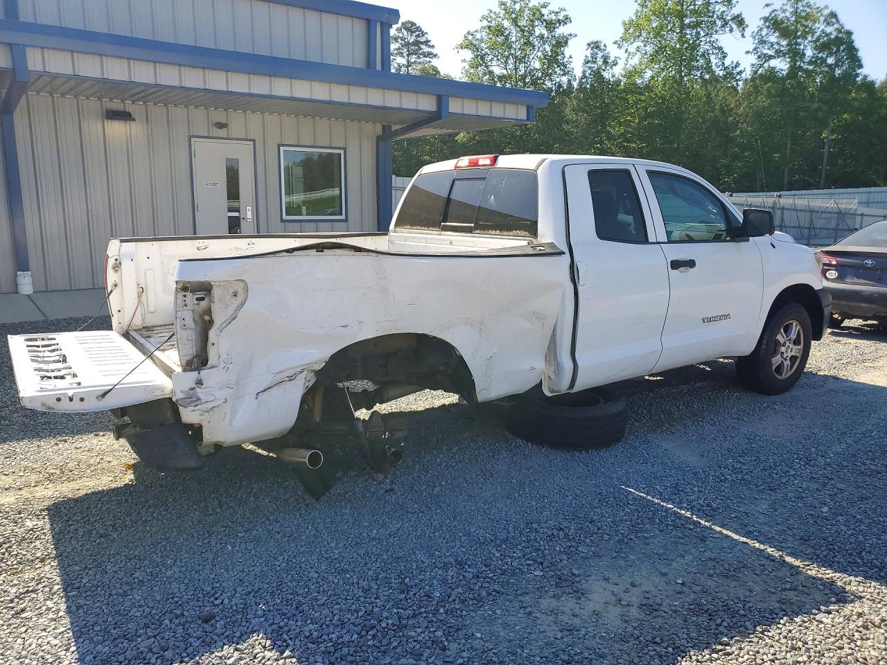 2010 Toyota Tundra Double Cab Sr5 White vin: 5TFRU5F15AX023632