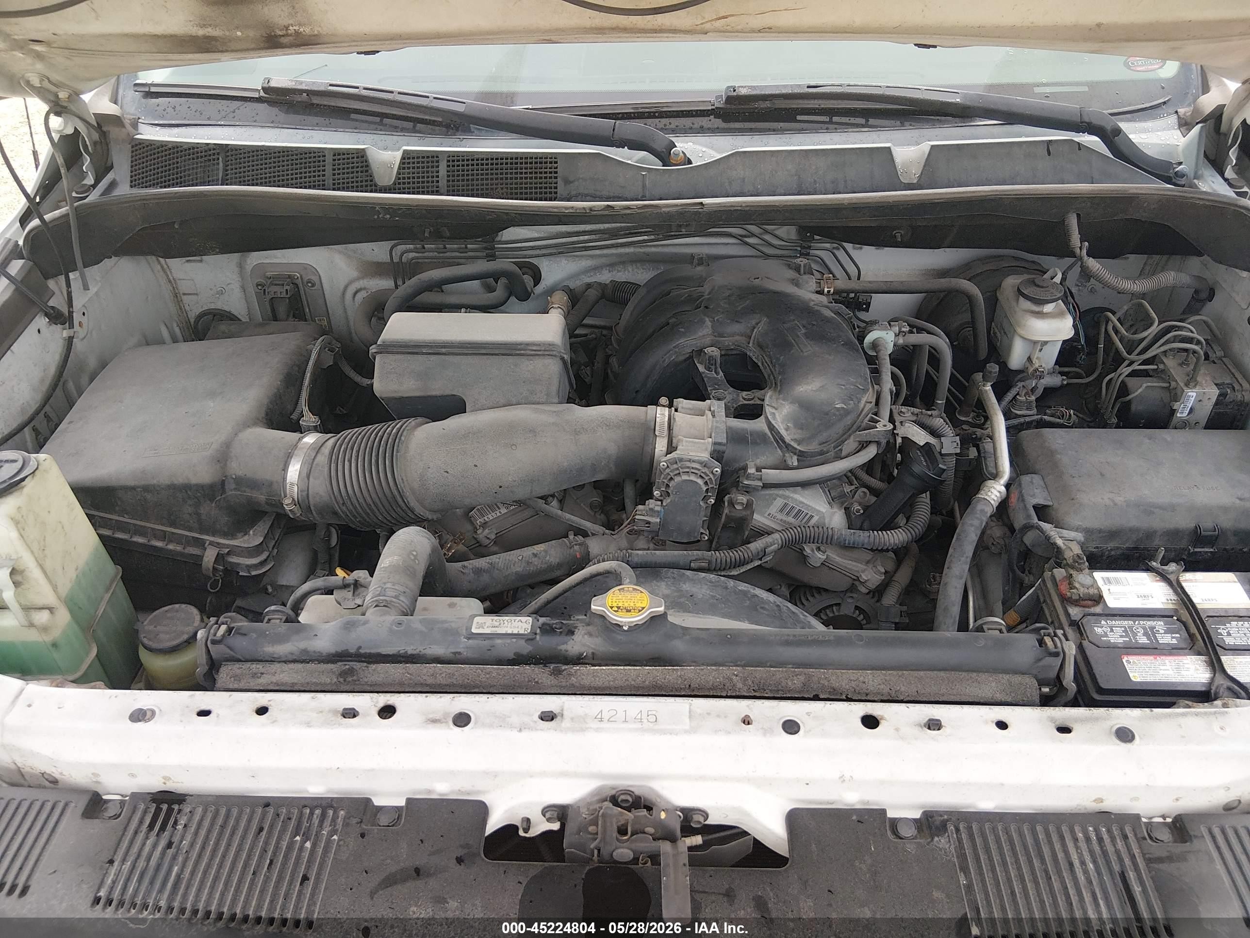 2014 Toyota Tundra Sr V6 White vin: 5TFRU5F15EX032627
