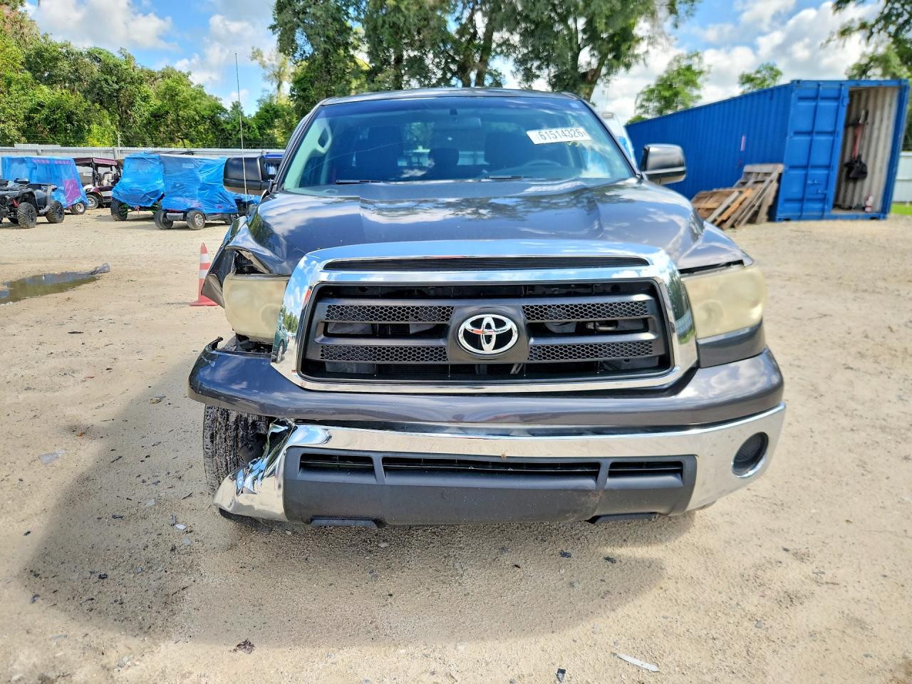 2011 Toyota Tundra Double Cab Sr5 Gray vin: 5TFRU5F19BX024834