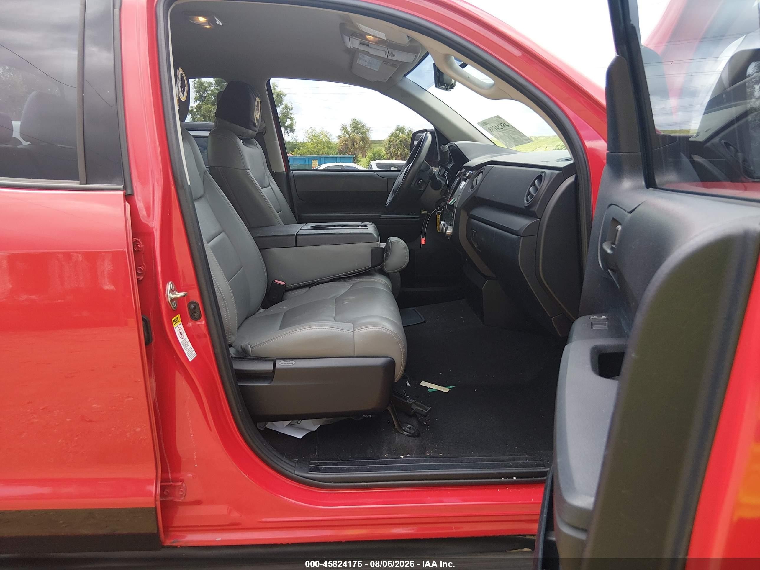2014 Toyota Tundra Sr V6 Красный vin: 5TFRU5F1XEX031389