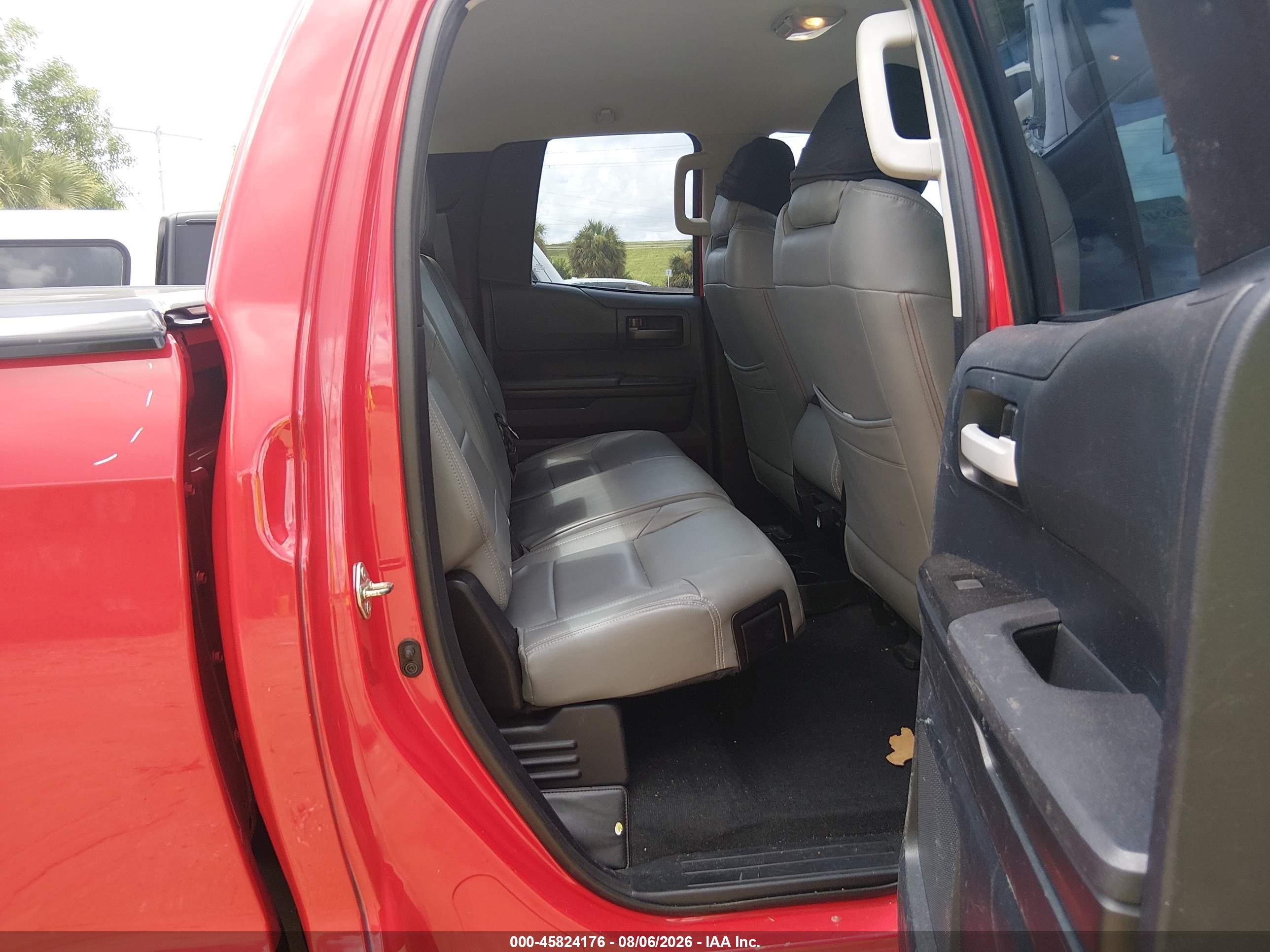 2014 Toyota Tundra Sr V6 Красный vin: 5TFRU5F1XEX031389