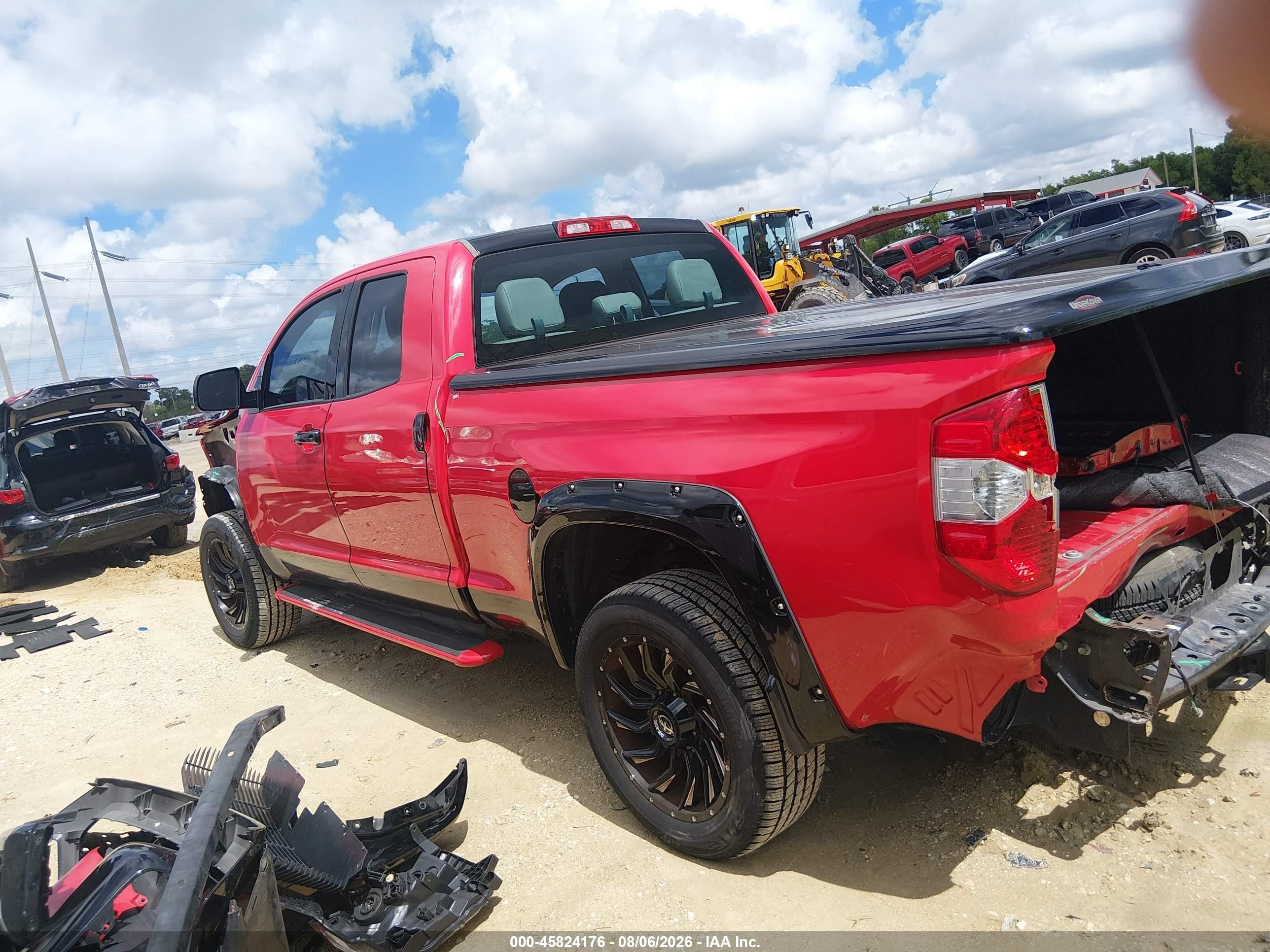 2014 Toyota Tundra Sr V6 Красный vin: 5TFRU5F1XEX031389