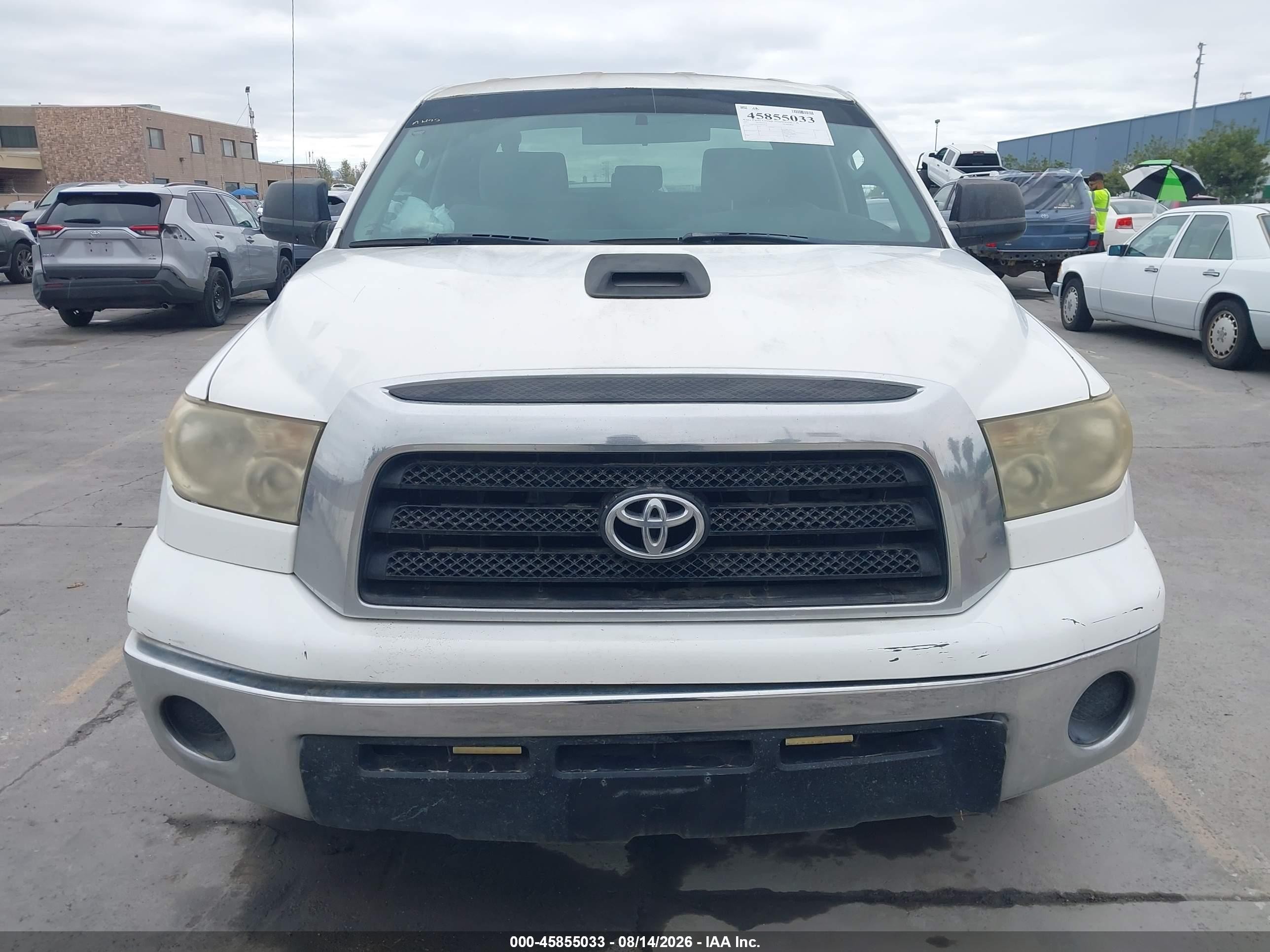 2007 Toyota Tundra Sr5 V8 Белый vin: 5TFRV54107X030478