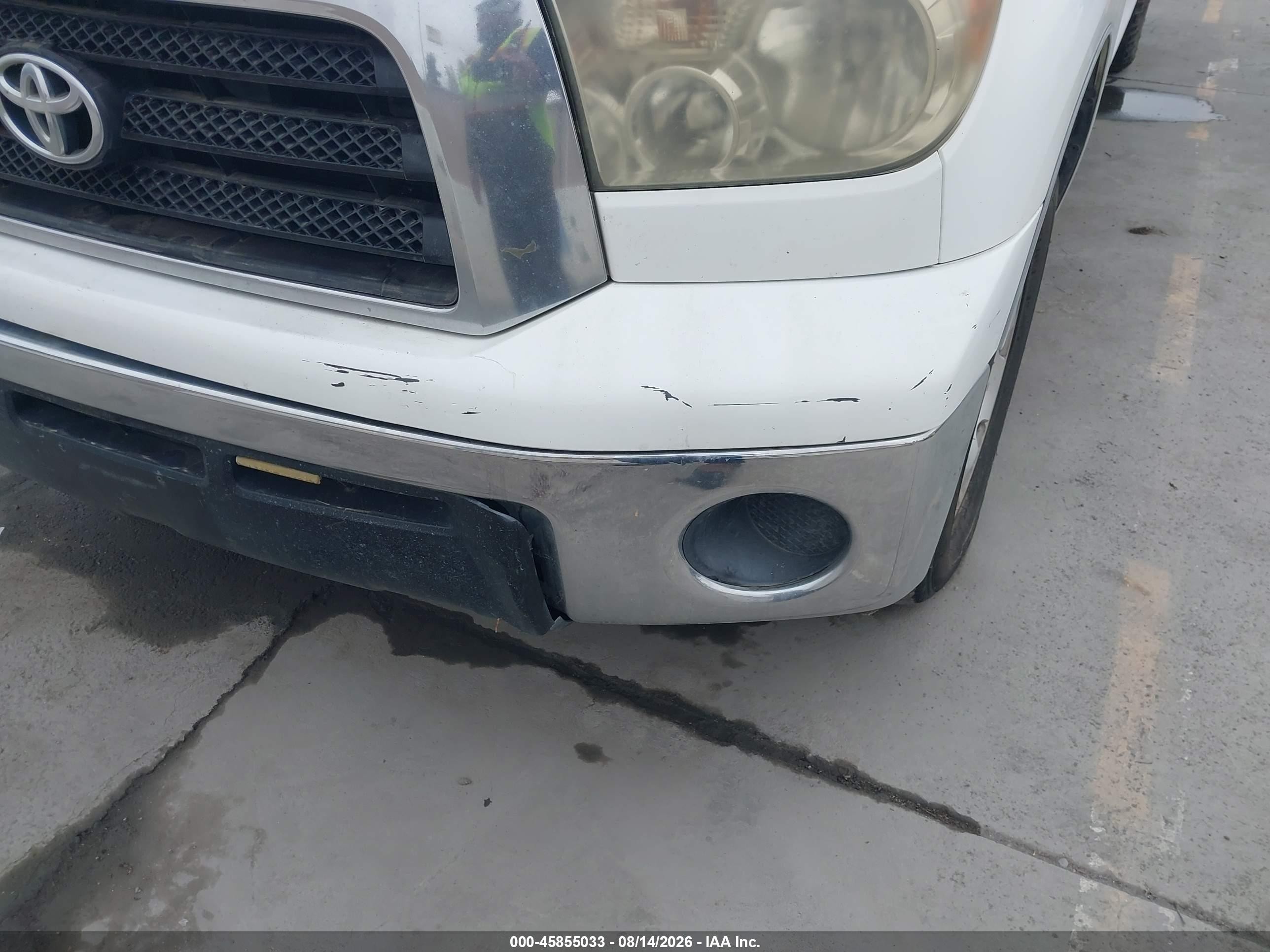 2007 Toyota Tundra Sr5 V8 Белый vin: 5TFRV54107X030478