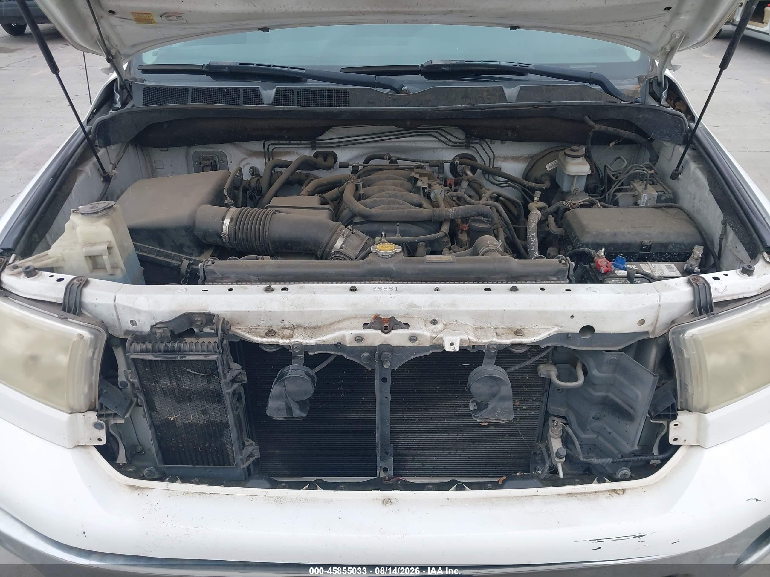 2007 Toyota Tundra Sr5 V8 Белый vin: 5TFRV54107X030478