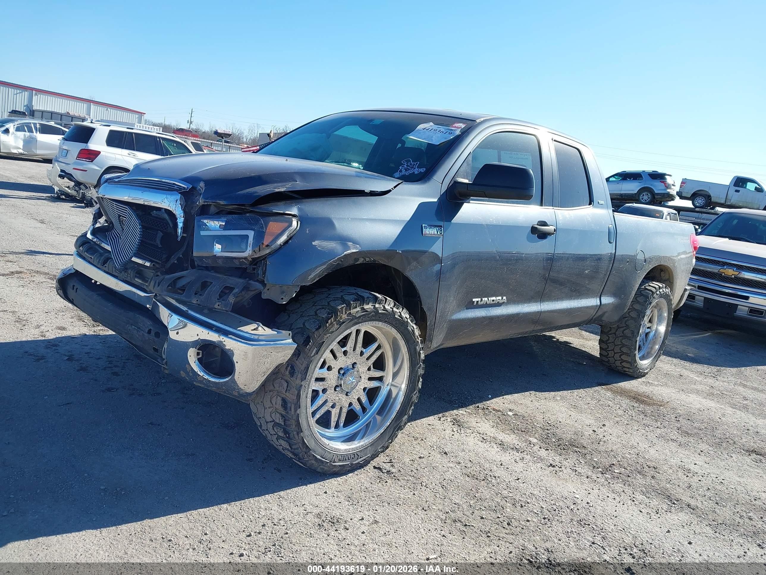 2007 Toyota Tundra Sr5 V8 Gray vin: 5TFRV54107X030500