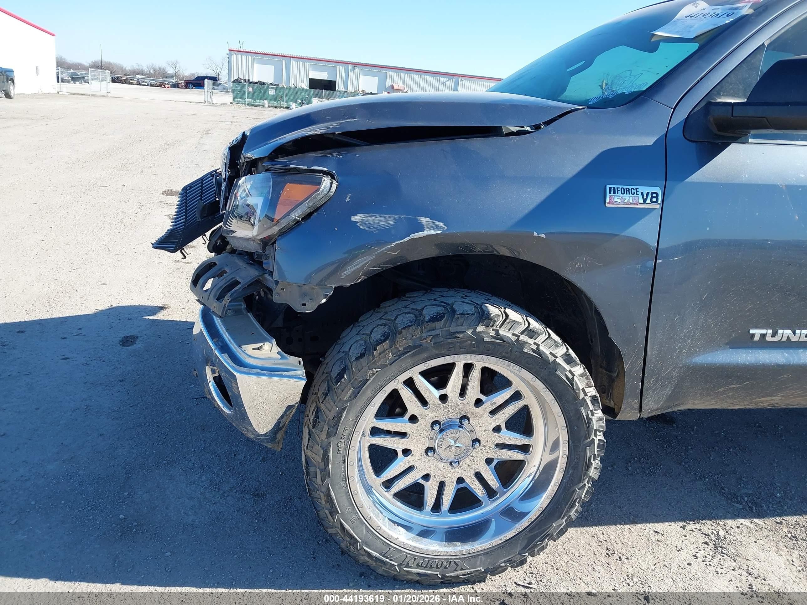 2007 Toyota Tundra Sr5 V8 Gray vin: 5TFRV54107X030500