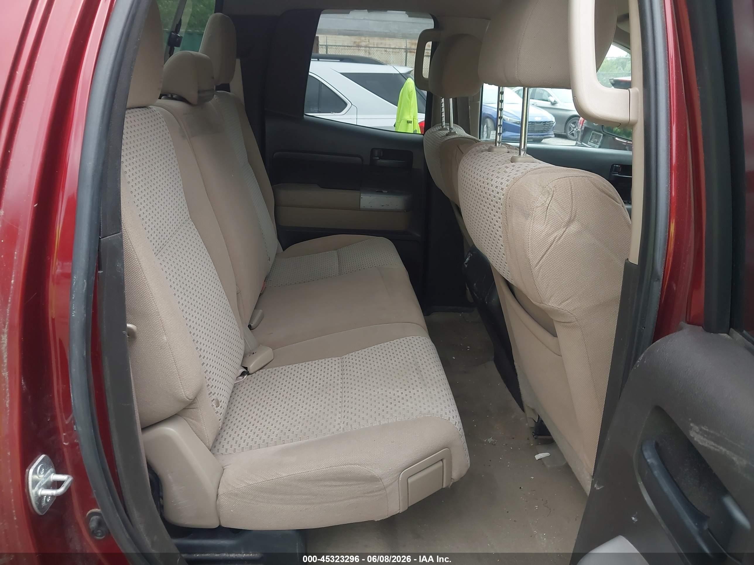 2007 Toyota Tundra Sr5 V8 Burgundy vin: 5TFRV54117X007310